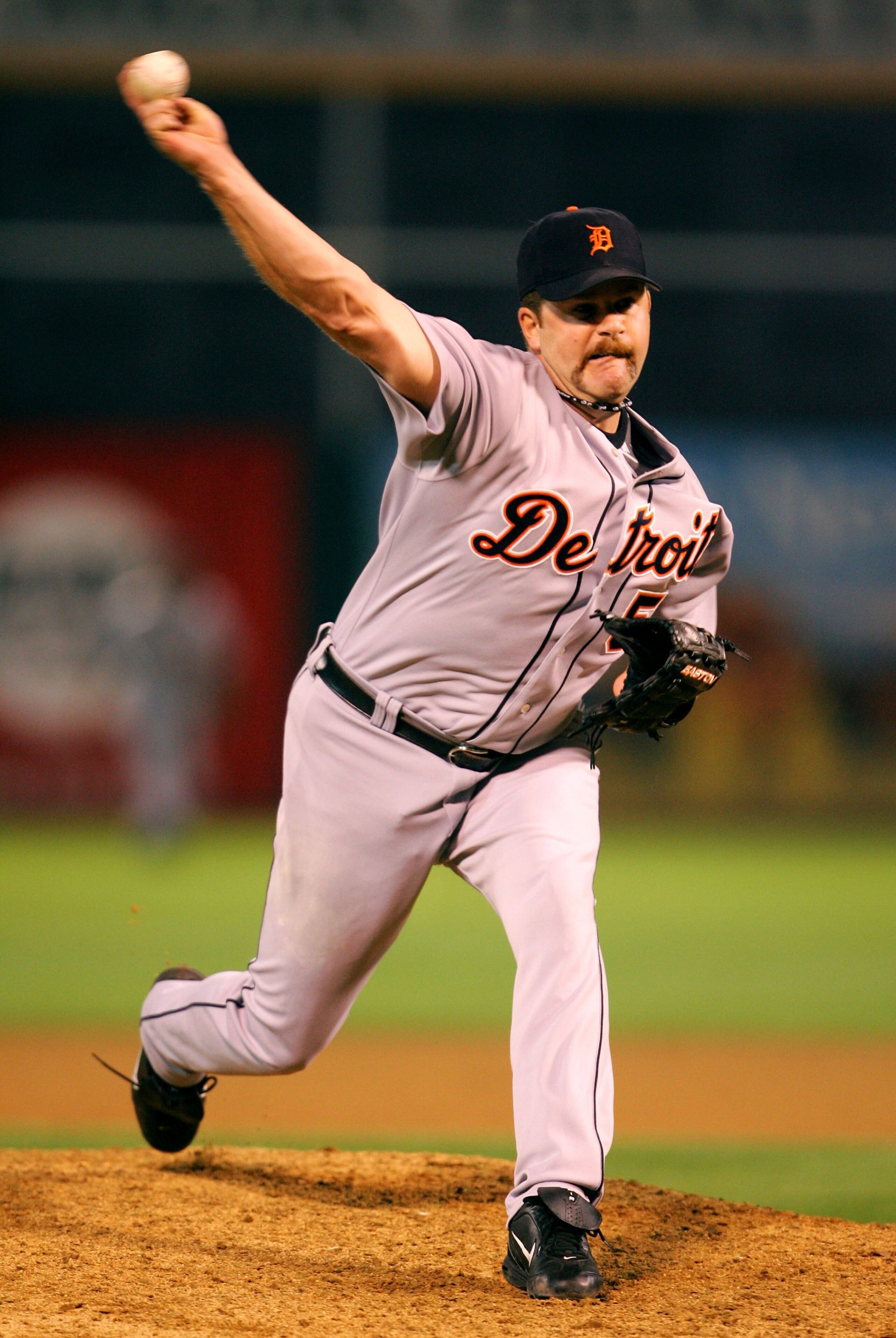 OAKLAND, CA - OCTOBER 11:  Relief pitcher Todd Jones #59 of the Detroit Tigers pitches against the Oakland Athletics in Game Two of the American League Championship Series on October 11, 2006 at McAfee Coliseum in Oakland, California. The Detroit Tigers d