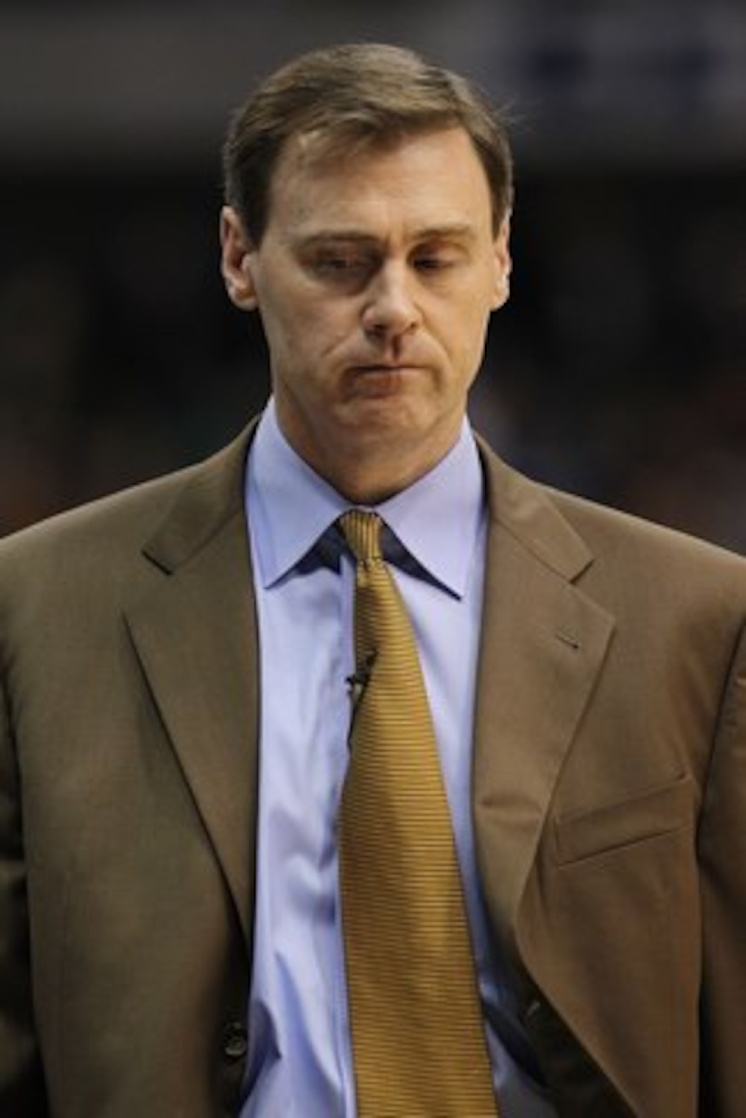 DALLAS - APRIL 18:  Head coach Rick Carlisle of the Dallas Mavericks in Game One of the Western Conference Quarterfinals during the 2010 NBA Playoffs at American Airlines Center on April 18, 2010 in Dallas, Texas. NOTE TO USER: User expressly acknowledges