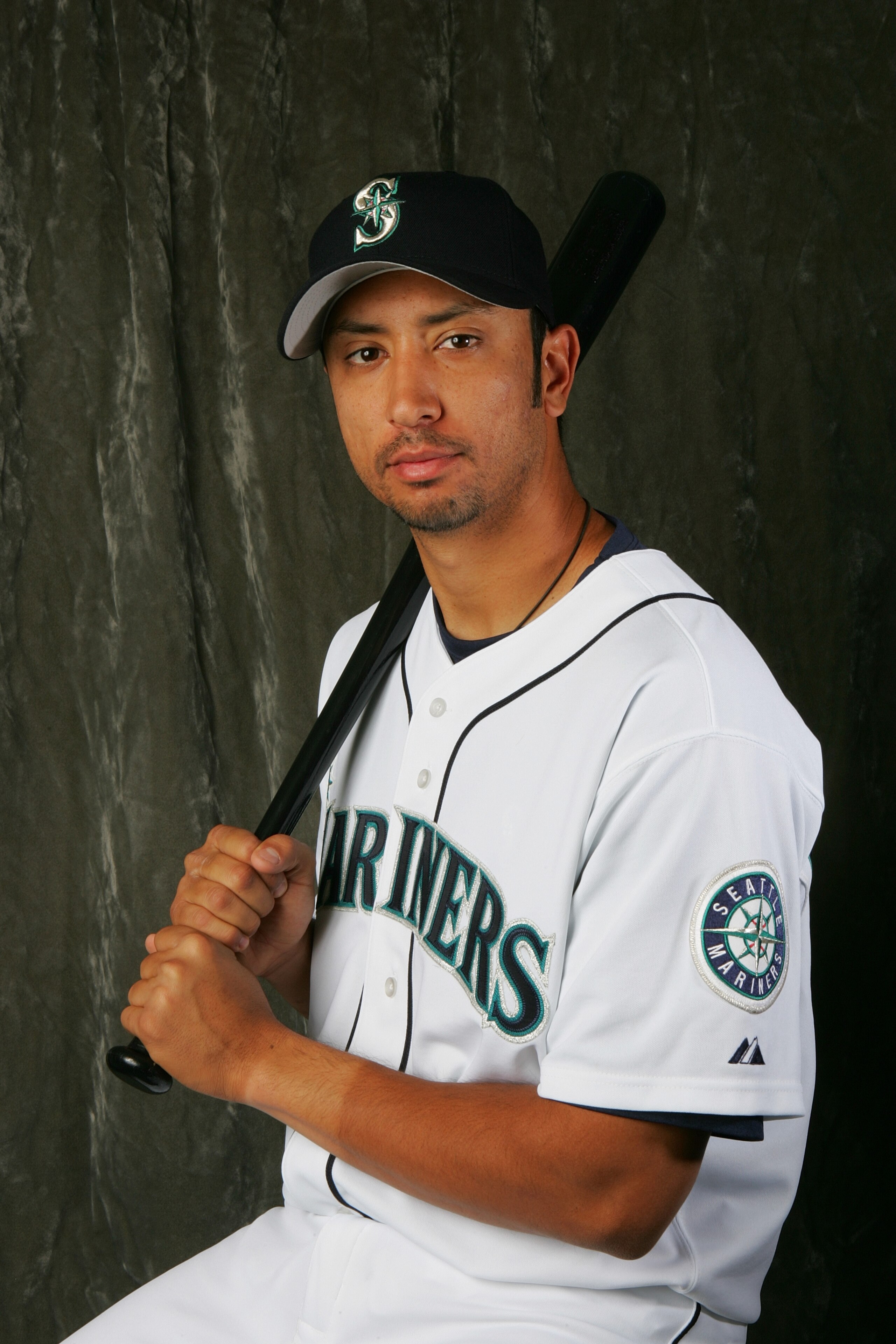 PEORIA, AZ - FEBRUARY 23:  Infielder Michael Garciaparra #9 of the Seattle Mariners poses during Photo Day on February 23, 2007 at Peoria Sports Complex in Peoria, Arizona.  (Photo by Stephen Dunn/Getty Images)