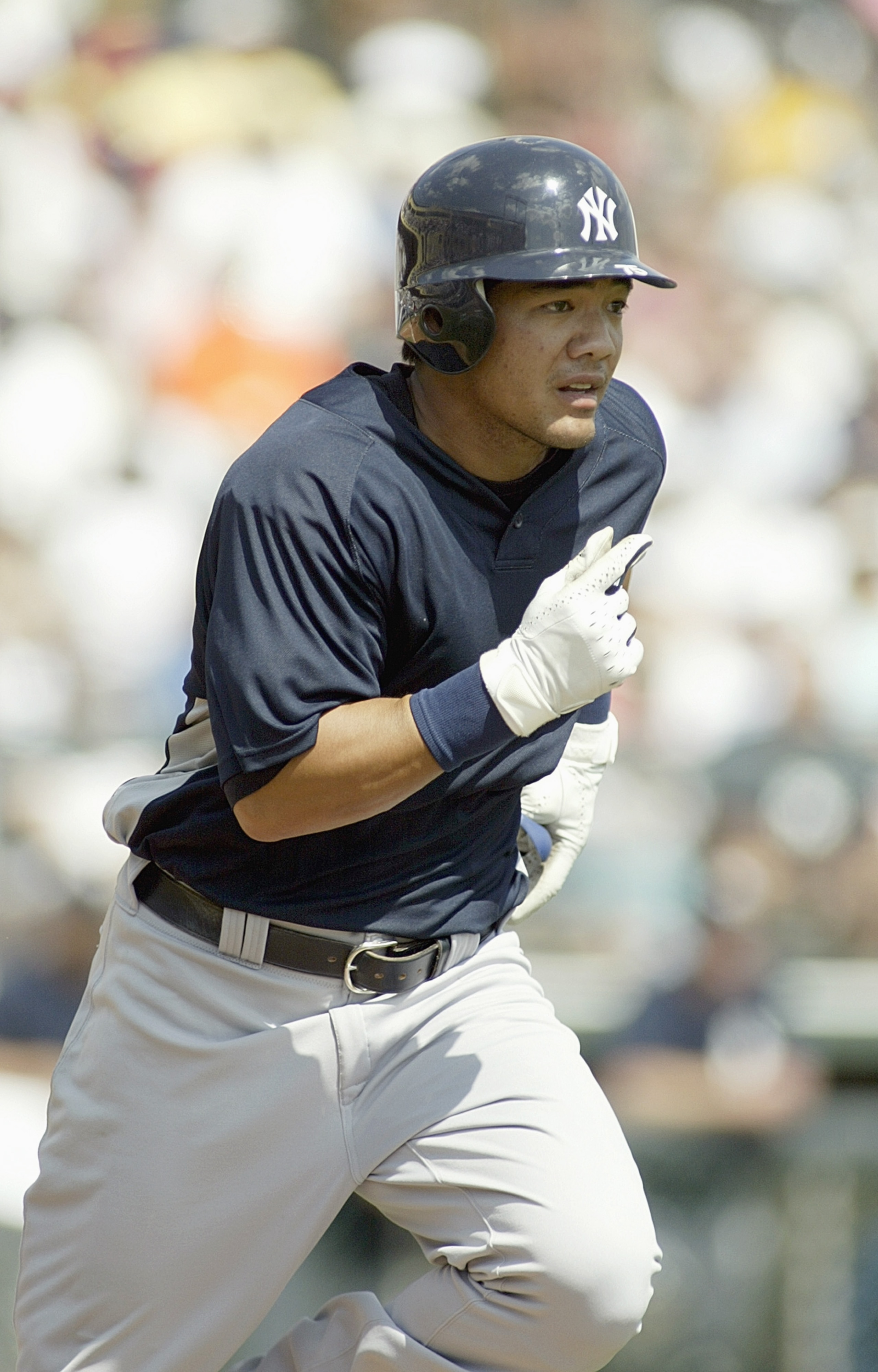 ORLANDO, FL - MARCH 8: Bronson Sardinha #75 of the New York Yankees bats aginst the Atlanta Braves during a Spring Training game on March 8, 2007 at The Ballpark at Disney's Wide World of Sports Complex in Kissimmee, Florida. (Photo by Rick Stewart/Getty 
