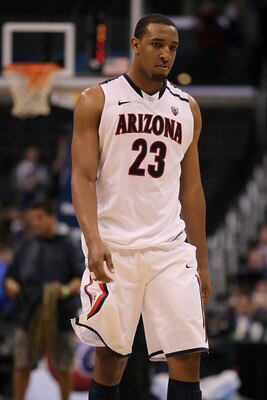LOS ANGELES, CA - MARCH 12:  Derrick Williams #23 of the Arizona Wildcats looks onl while taking on the Washington Huskies in the championship game of the 2011 Pacific Life Pac-10 Men's Basketball Tournament at Staples Center on March 12, 2011 in Los Ange
