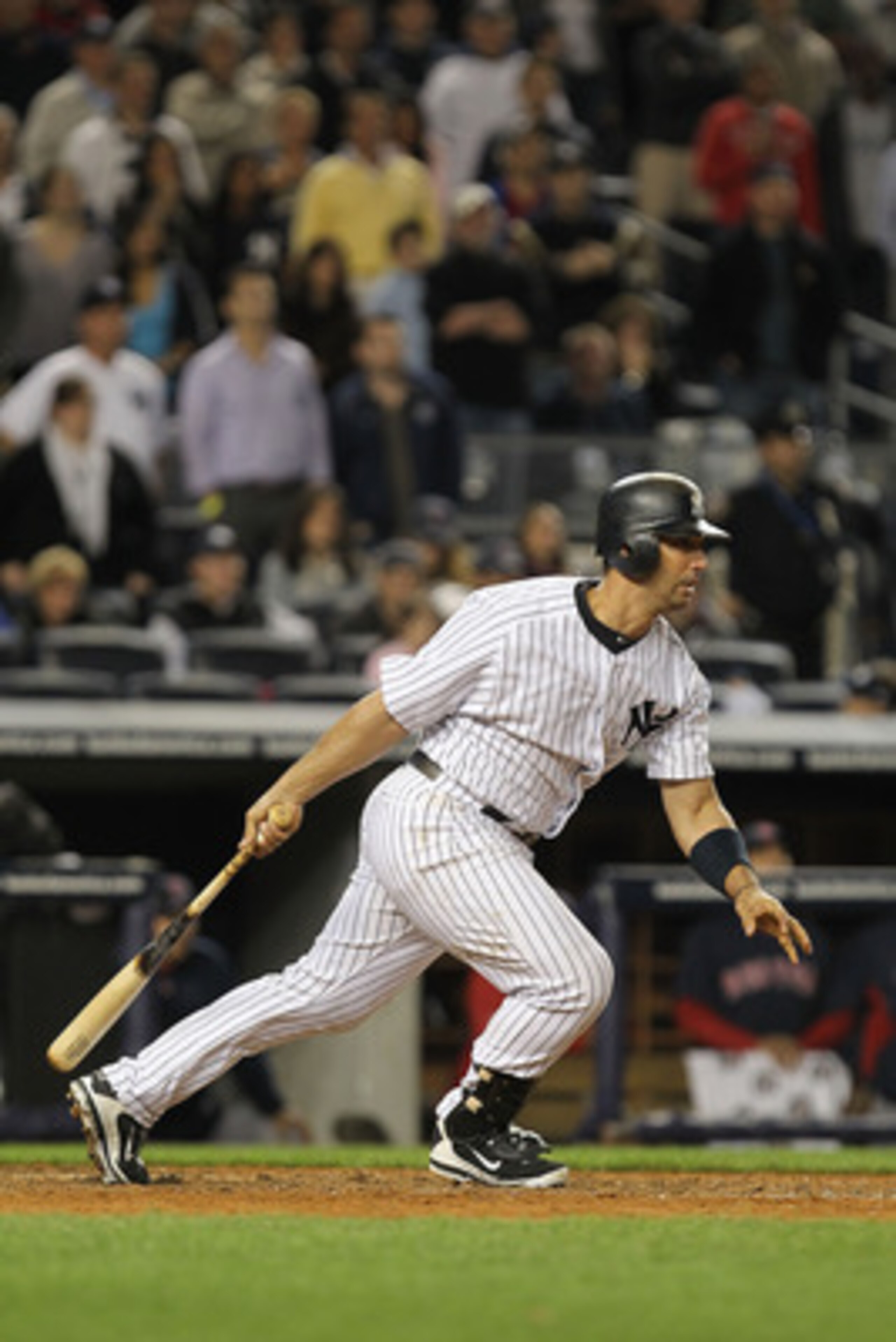 NEW YORK, NY - MAY 13:  Jorge Posada #20 of the New York Yankees in action against the Boston Red Sox during their game on May 13, 2011 at Yankee Stadium in the Bronx borough of New York City.  (Photo by Al Bello/Getty Images)