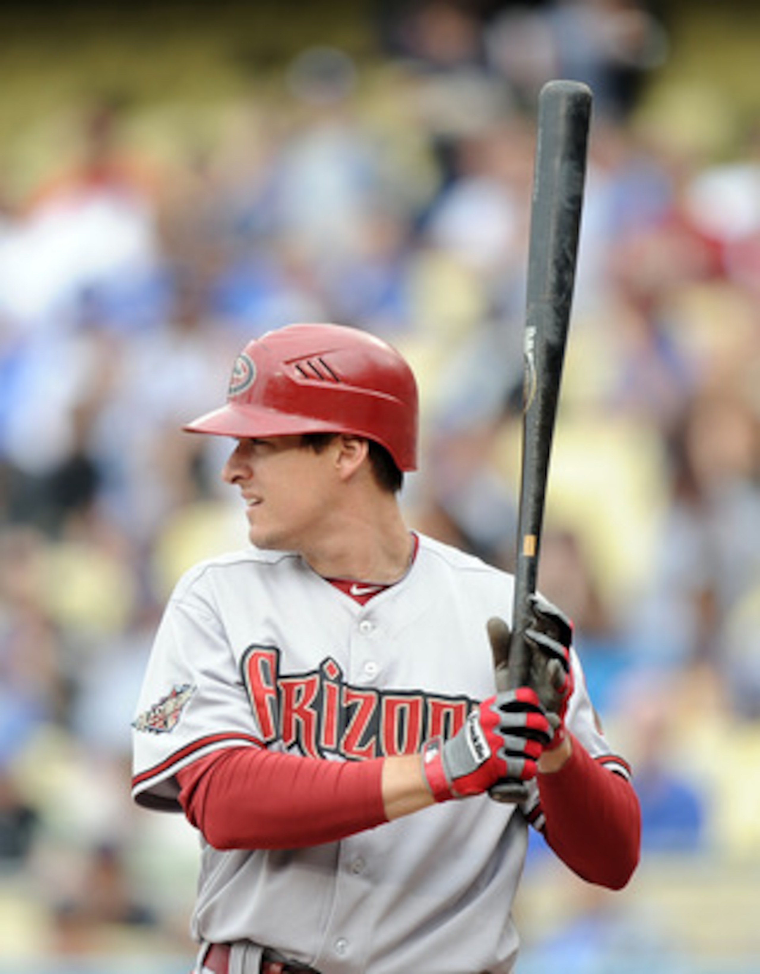 LOS ANGELES, CA - MAY 14:  Kelly Johnson #2 of the Arizona Diamondbacks at bat against the Los Angeles Dodgers at Dodger Stadium on May 14, 2011 in Los Angeles, California.  (Photo by Harry How/Getty Images)
