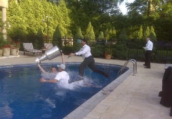 The Cup Doing the Backstroke