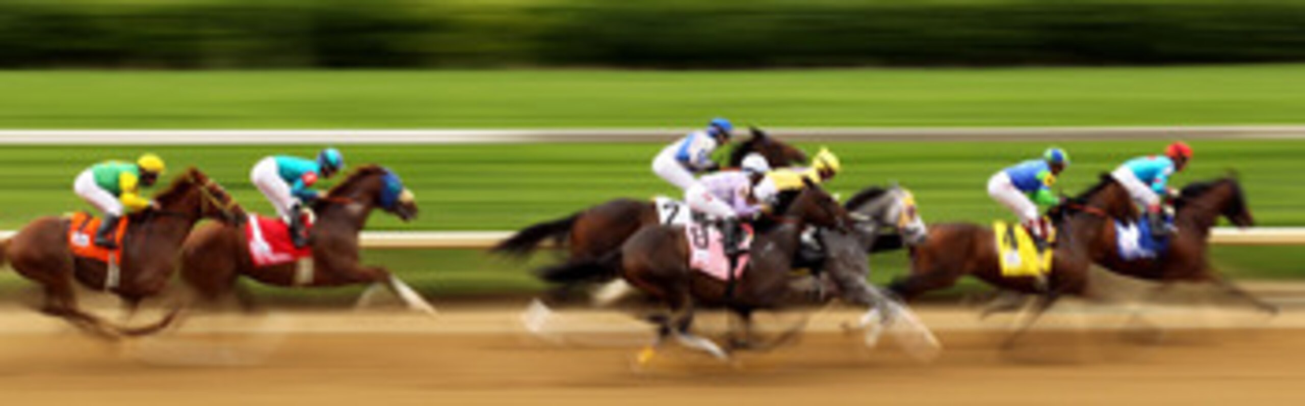 LOUISVILLE, KY - MAY 07: Horses race during the second race on the day of the 137th Kentucky Derby at Churchill Downs on May 7, 2011 in Louisville, Kentucky. (Photo by Al Bello/Getty Images) LOUISVILLE, KY - MAY 07: Horses race during the second race on the day of the 137th Kentucky Derby at Churchill Downs on May 7, 2011 in Louisville, Kentucky. (Photo by Al Bello/Getty Images)