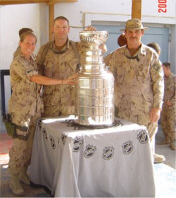 Stanley with Canadian Troops in Afghanistan
