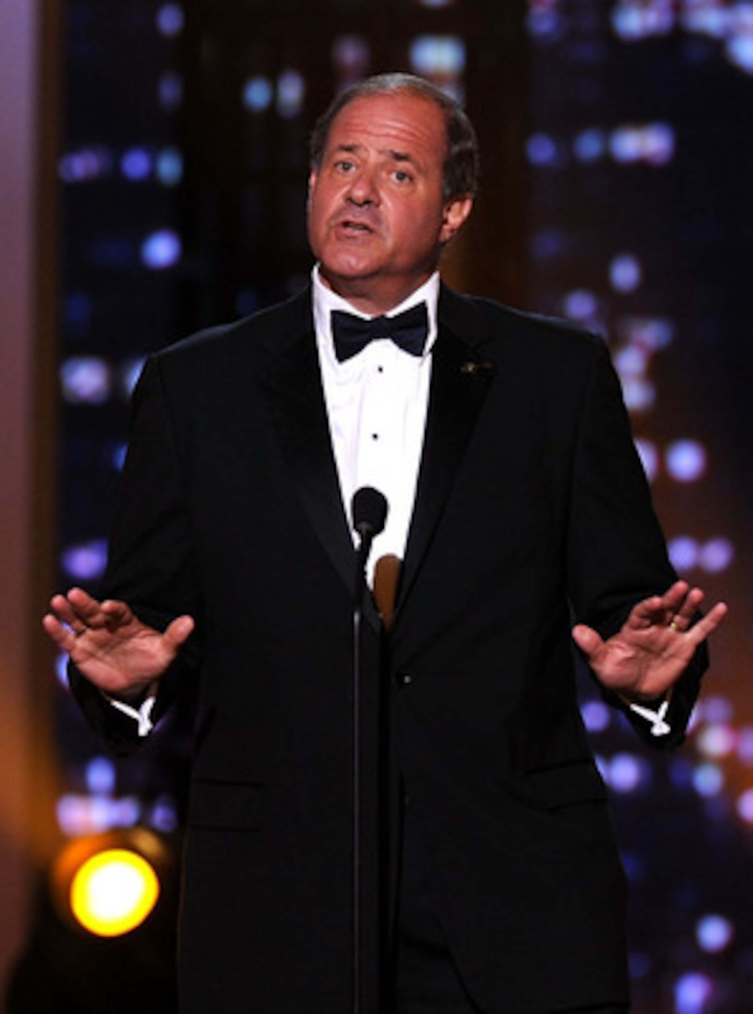 LOS ANGELES, CA - JULY 14: ESPN personality Chris Berman speaks onstage during the 2010 ESPY Awards at Nokia Theatre L.A. Live on July 14, 2010 in Los Angeles, California. (Photo by Kevin Winter/Getty Images) LOS ANGELES, CA - JULY 14: ESPN personality Chris Berman speaks onstage during the 2010 ESPY Awards at Nokia Theatre L.A. Live on July 14, 2010 in Los Angeles, California. (Photo by Kevin Winter/Getty Images)