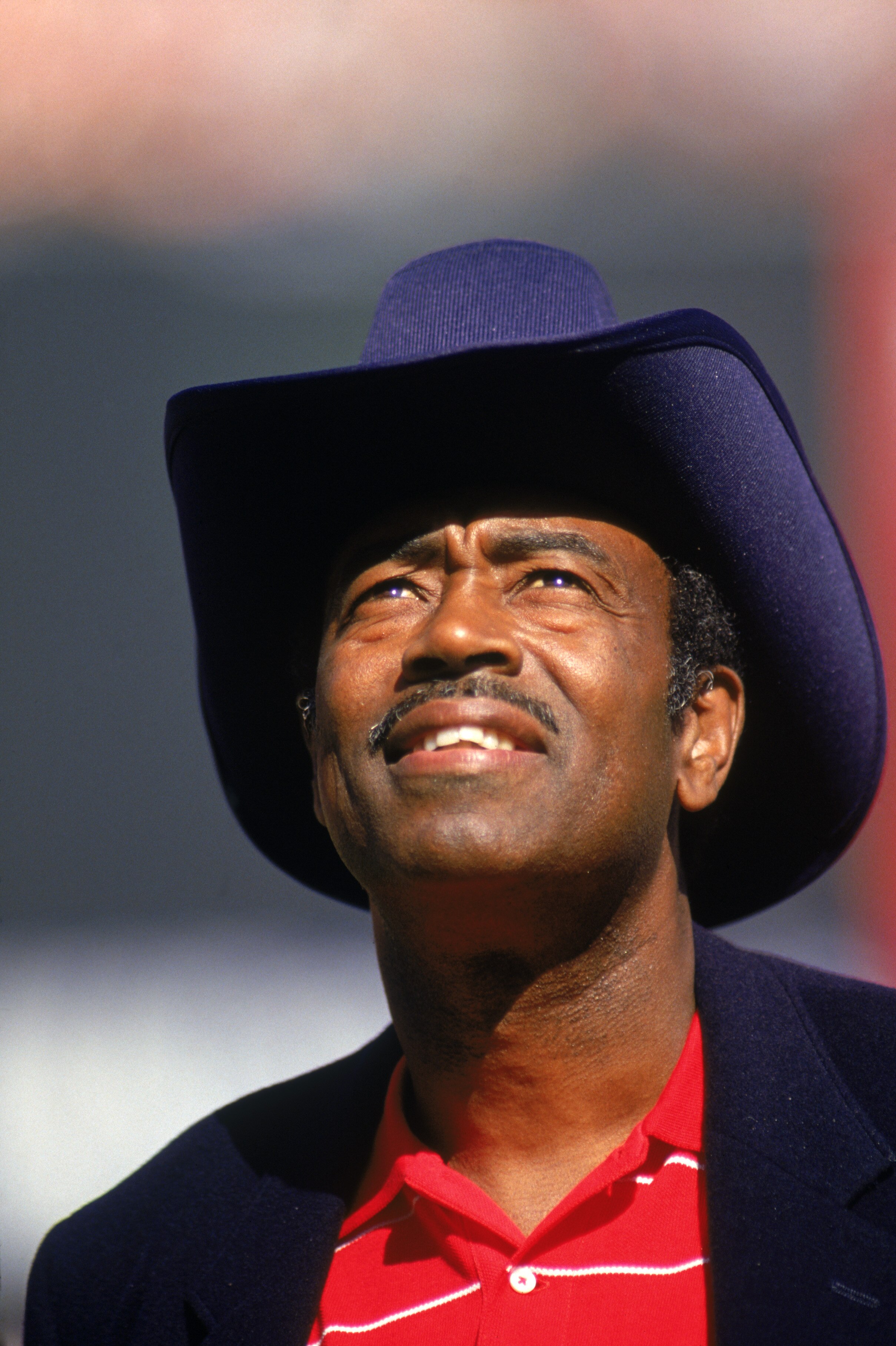 SAN FRANCISCO - OCTOBER 18:  Former wide receiver R.C. Owens of 49ers looks on during a game between the St. Louis Cardinals and San Francisco 49ers at Candlestick Park on October 18, 1987 in San Francisco, California.  The 49ers won 34-28.  R.C. Owens pl