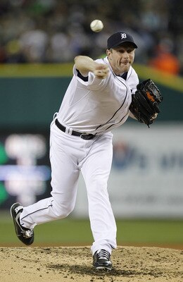 DETROIT, MI - MAY 04: Max Scherzer #37 of the Detroit Tigers throws a seventh inning pitch while playing the New York Yankees at Comerica Park on May 4, 2011 in Detroit, Michigan. Detroit won the game 4-0. (Photo by Gregory Shamus/Getty Images)
