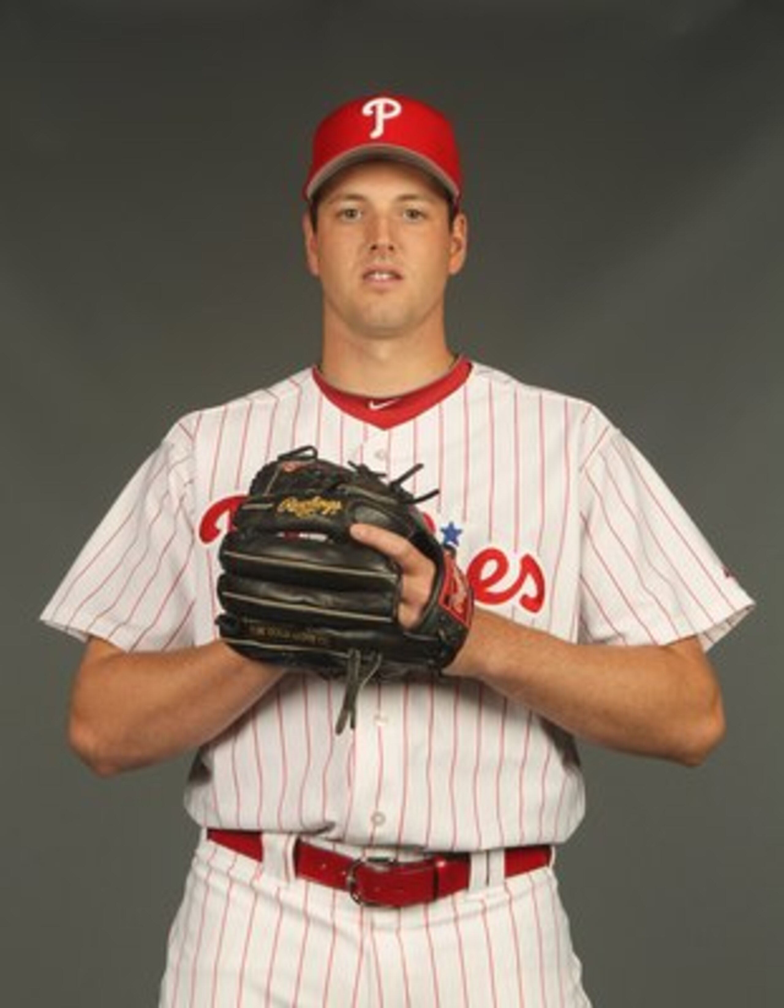 CLEARWATER, FL - FEBRUARY 24:  Scott Mathieson #47 of the Philadelphia Phillies poses for a photo during Spring Training Media Photo Day at Bright House Networks Field on February 24, 2010 in Clearwater, Florida.  (Photo by Nick Laham/Getty Images)