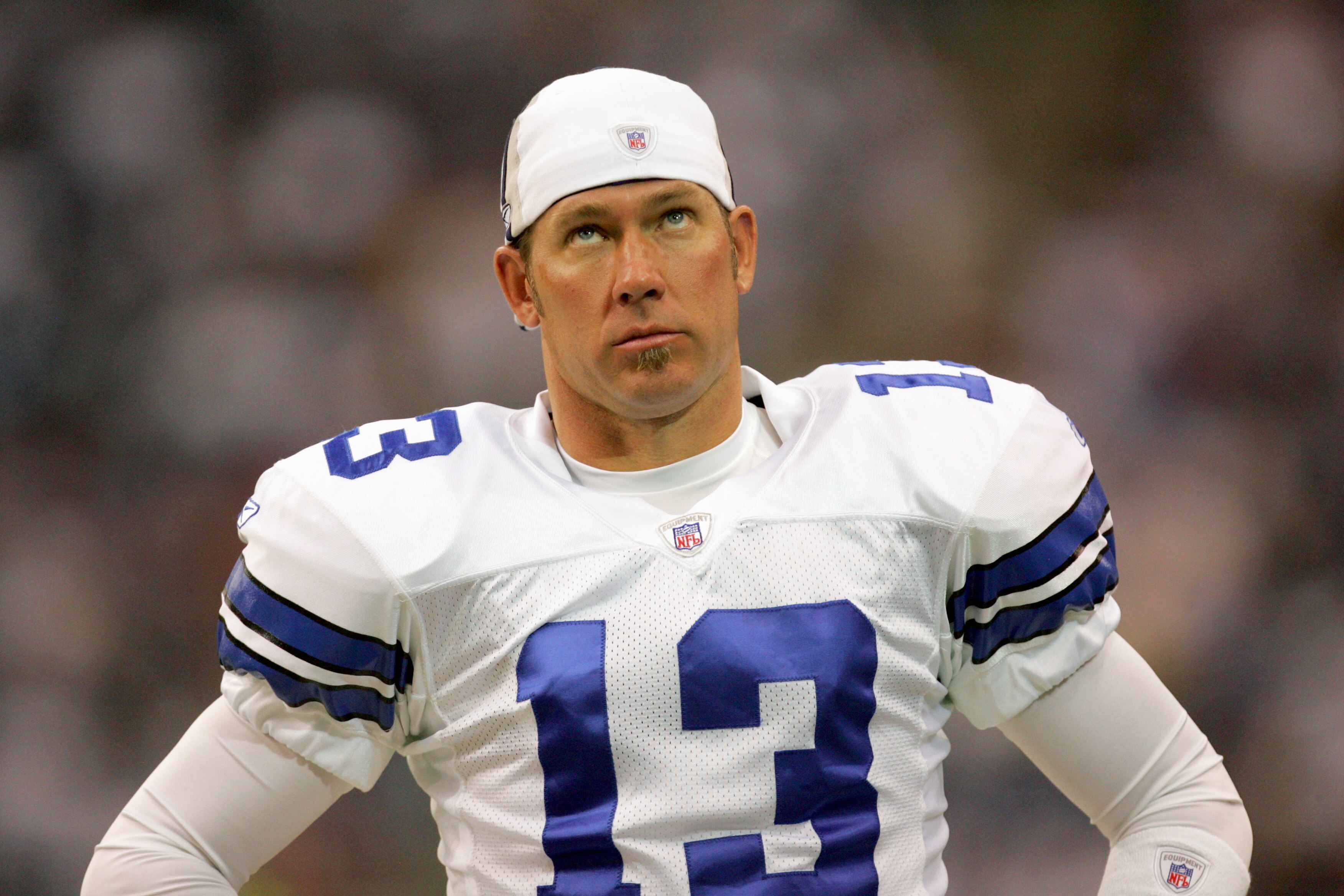 DALLAS - AUGUST 31:  Kicker Mike Vanderjagt #13 of the Dallas Cowboys looks to the scoreboard during the preseason game against the Minnesota Vikings on August 31, 2006 at Texas Stadium in Dallas, Texas. (Photo by Ronald Martinez/Getty Images)