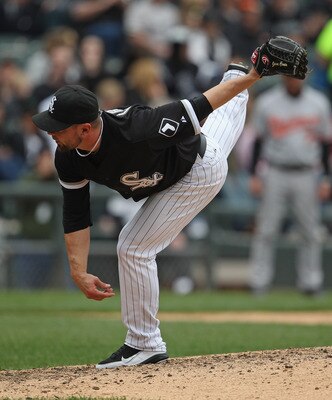 CHICAGO, IL - MAY 01: Jesse Crain #26 of the Chicago White Sox pitches against the Baltimore Orioles at U.S. Cellular Field on May 1, 2011 in Chicago, Illinois. The Orioles defeated the White Sox 6-4. (Photo by Jonathan Daniel/Getty Images)