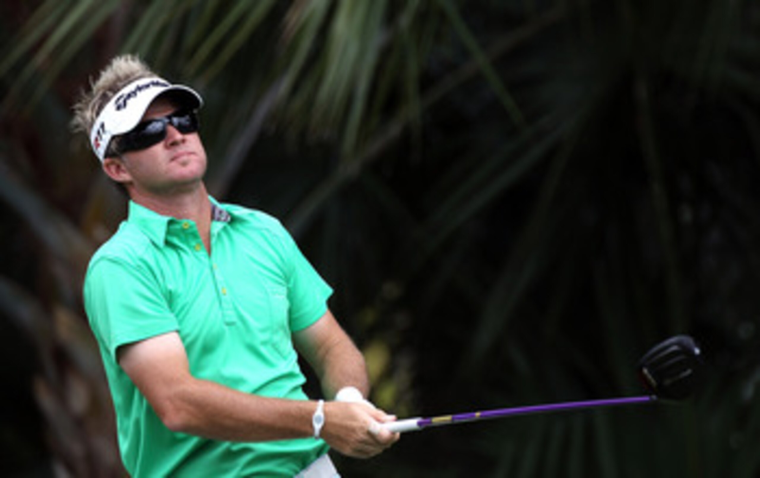 PALM BEACH GARDENS, FL - MARCH 05:  Brian Gay plays a shot during the third round of The Honda Classic at PGA National Resort and Spa on March 5, 2011 in Palm Beach Gardens, Florida.  (Photo by Sam Greenwood/Getty Images)