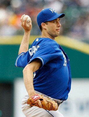 DETROIT - MAY 14:  Jeff Francis #26 of the Kansas City Royals pitches in the first inning during the game against the Detroit Tigers at Comerica Park on May 14, 2011 in Detroit, Michigan.  (Photo by Leon Halip/Getty Images)