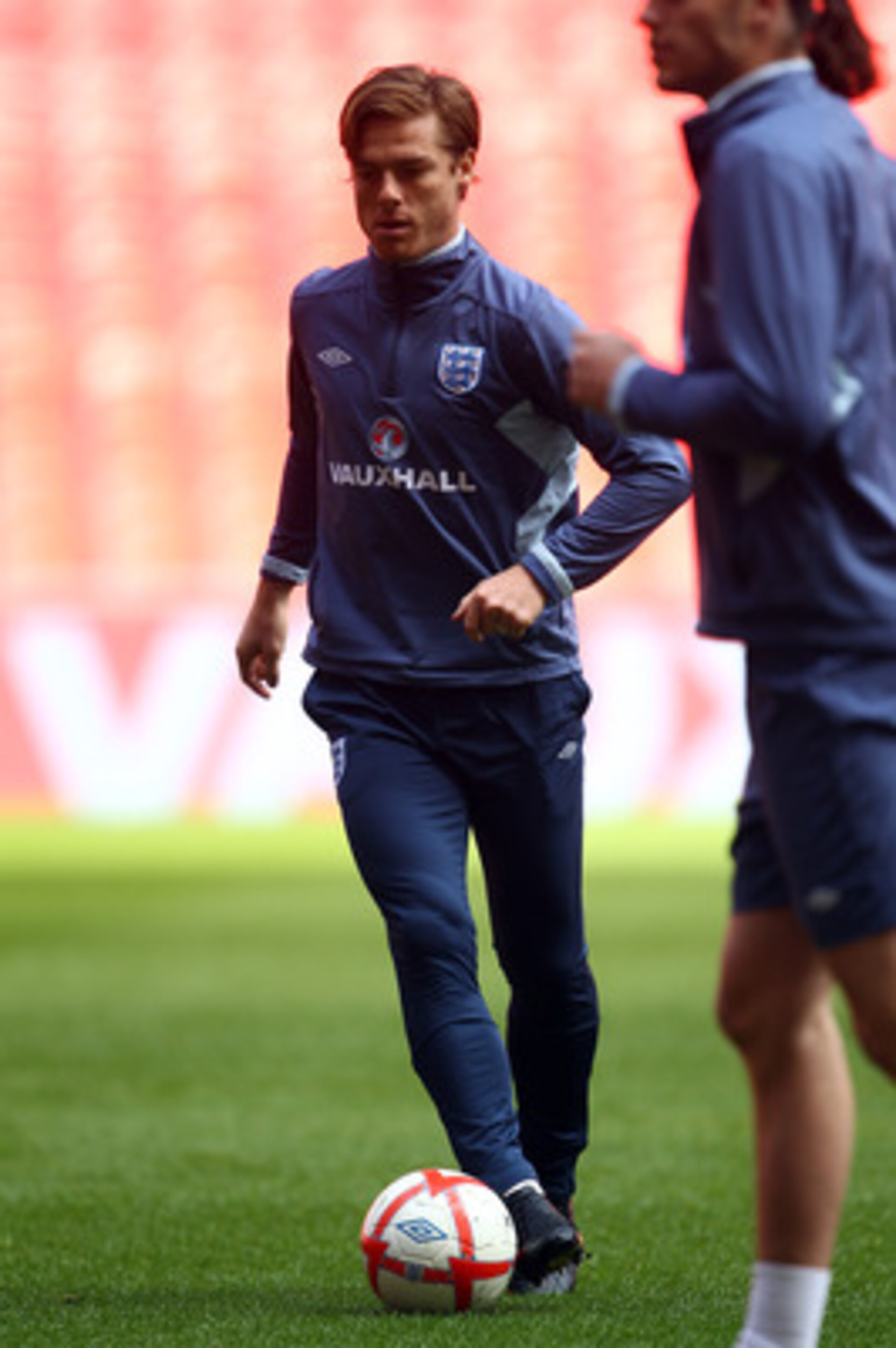 LONDON, ENGLAND - MARCH 28:  Scott Parker of England in action during the England training session ahead of the International Friendly match against Ghana at Wembley Stadium on March 28, 2011 in London, England.  (Photo by Julian Finney/Getty Images)