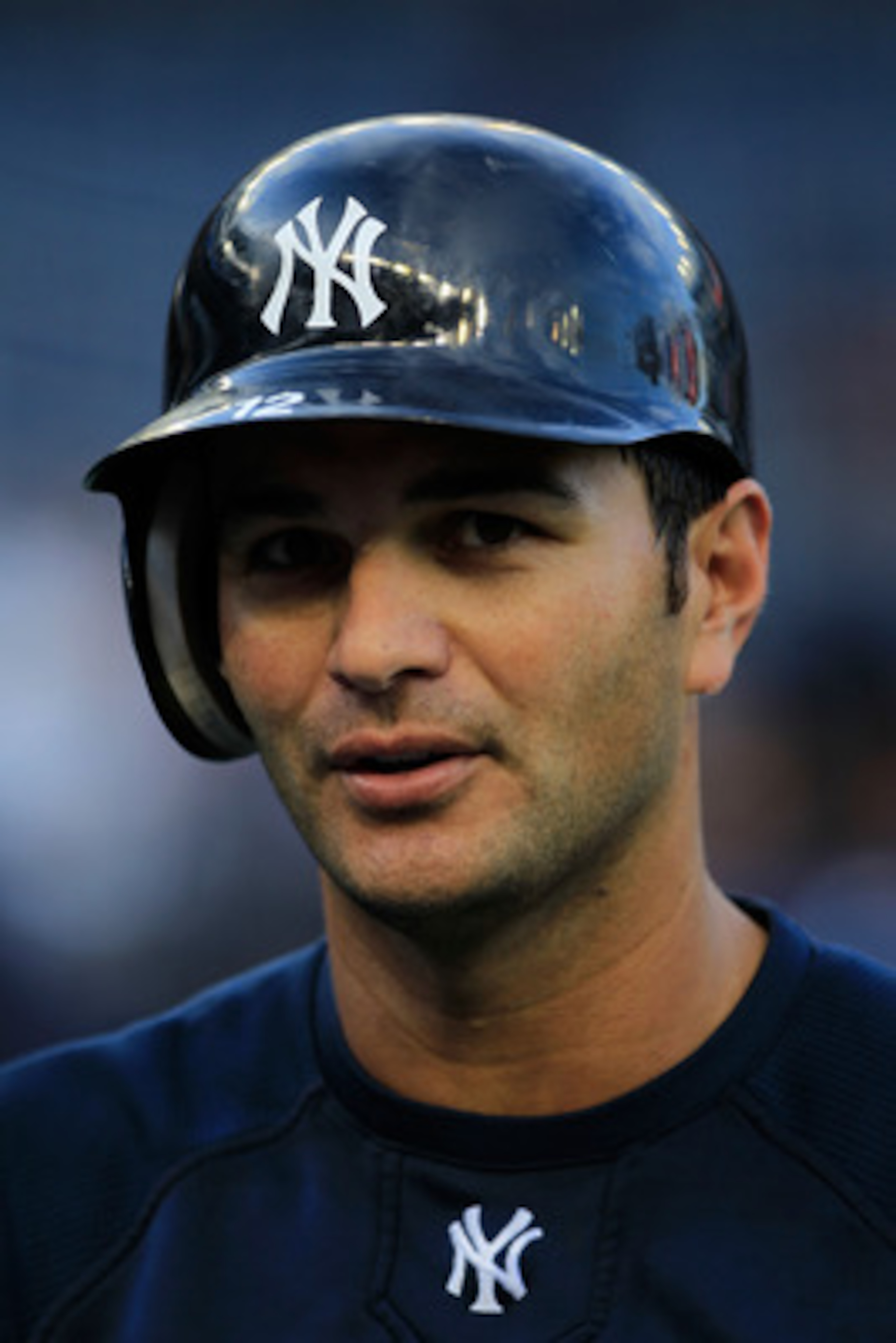 NEW YORK, NY - APRIL 26:  Eric Chavez #12 of the New York Yankees takes batting practice before the game against the Chicago White Sox at Yankee Stadium on April 26, 2011 in the Bronx borough of New York City.  (Photo by Chris Trotman/Getty Images)