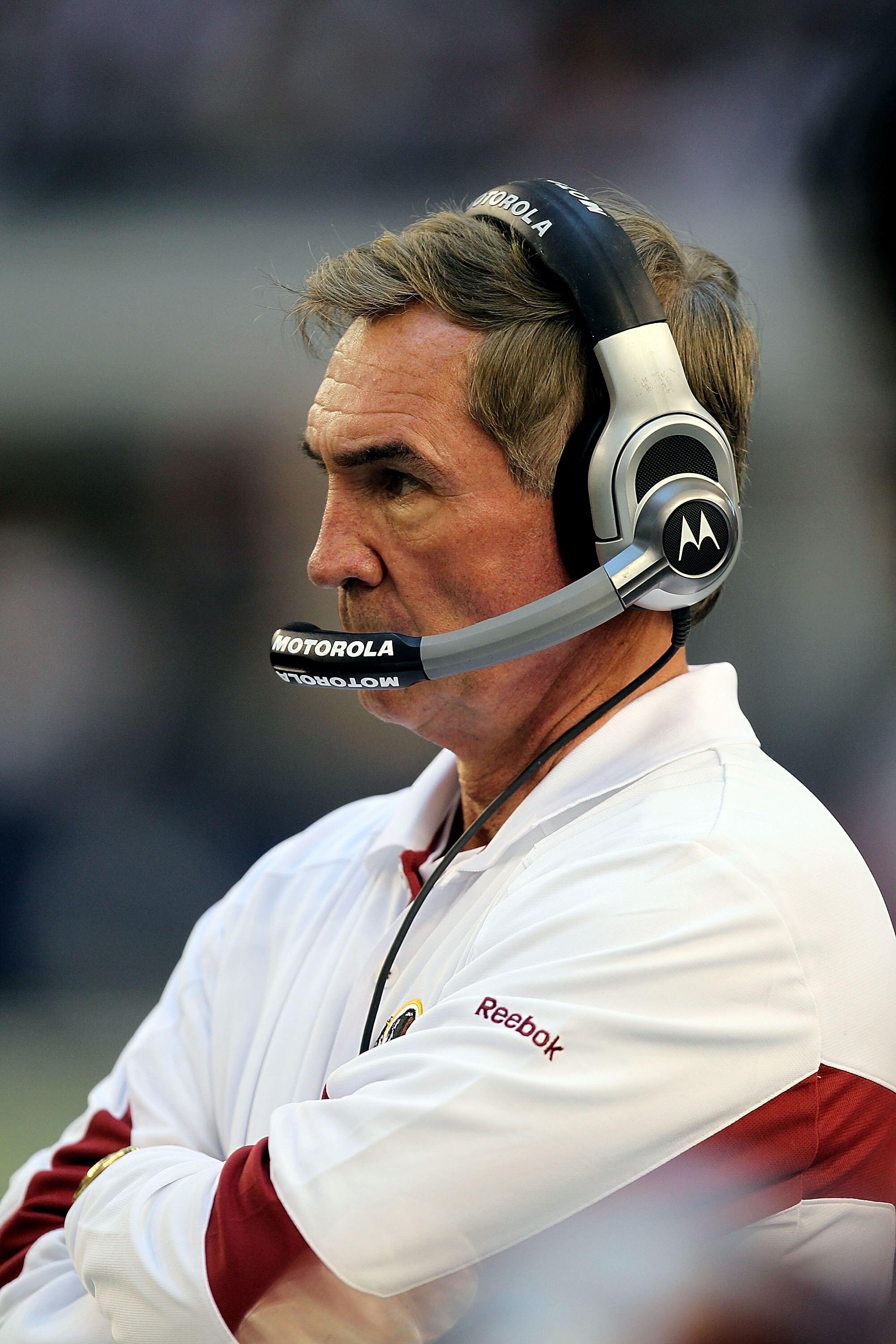ARLINGTON, TX - DECEMBER 19: Head coach Mike Shanahan of the Washington Redskins at Cowboys Stadium on December 19, 2010 in Arlington, Texas. (Photo by Ronald Martinez/Getty Images) ARLINGTON, TX - DECEMBER 19: Head coach Mike Shanahan of the Washington Redskins at Cowboys Stadium on December 19, 2010 in Arlington, Texas. (Photo by Ronald Martinez/Getty Images)