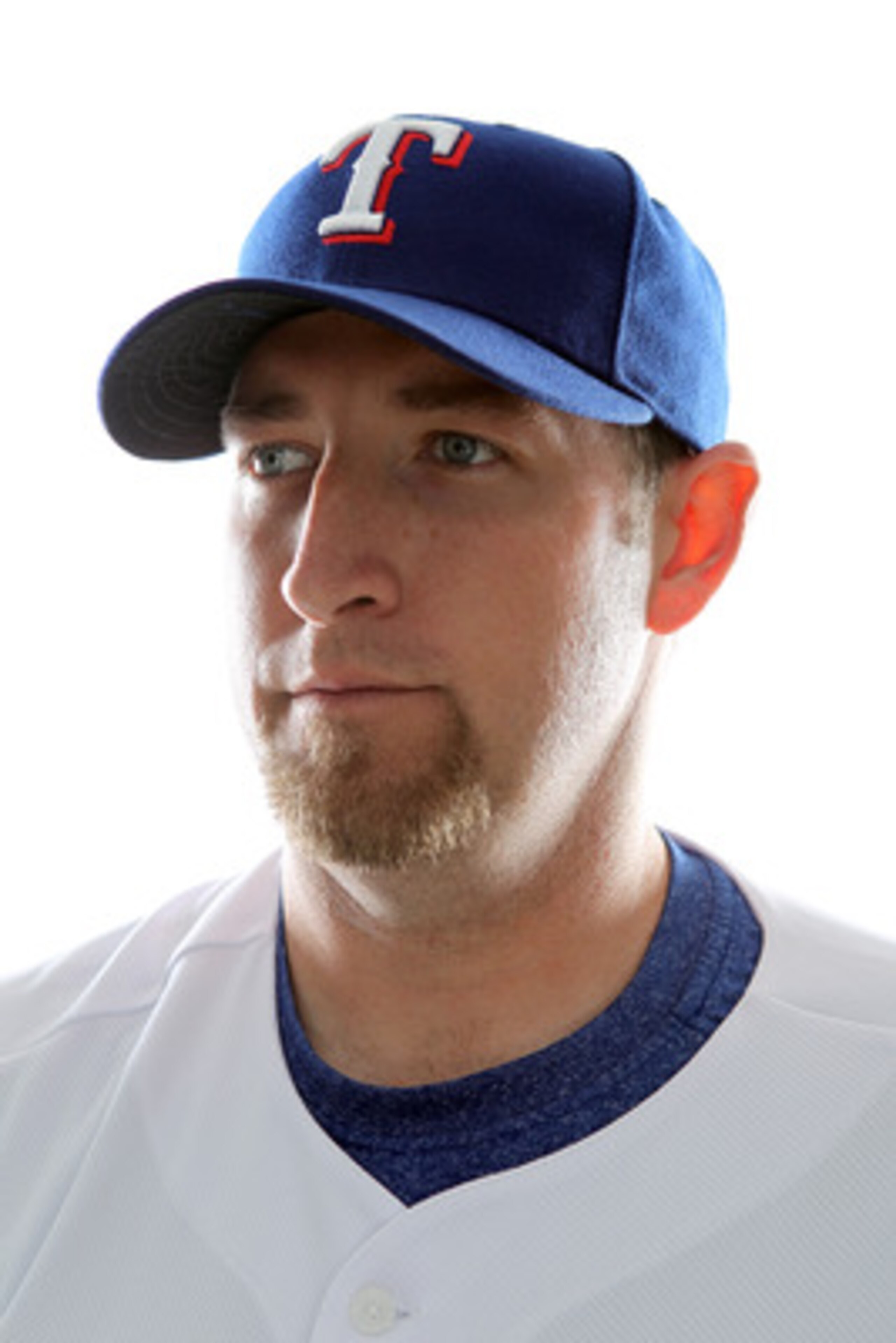 SURPRISE, AZ - FEBRUARY 25:  Brandon Webb #33 of the Texas Rangers poses for a portrait during Spring Training Media Day on February 25, 2011 at Surprise Stadium in Surprise, Arizona.  (Photo by Jonathan Ferrey/Getty Images)