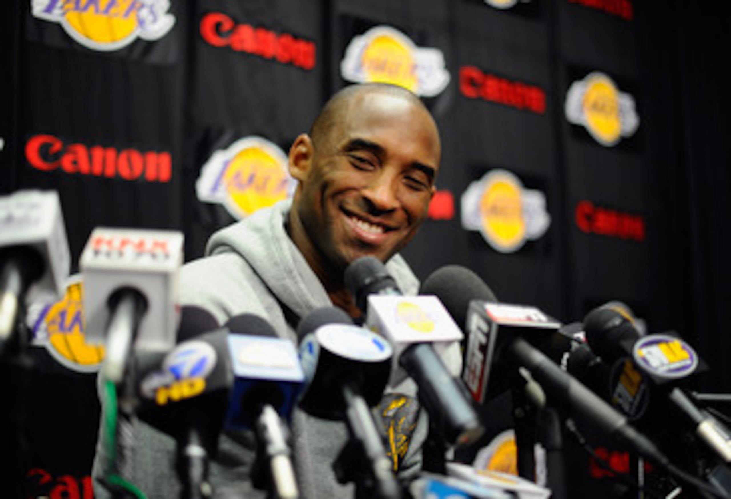 EL SEGUNDO, CA - MAY 11: Kobe Bryant #24 of the Los Angeles Lakers speaks during a news conference at the Lakers training facility on May 11, 2011 in El Segundo, California. The Lakers were swept out of their best of seven series with the Dallas Maverick EL SEGUNDO, CA - MAY 11: Kobe Bryant #24 of the Los Angeles Lakers speaks during a news conference at the Lakers training facility on May 11, 2011 in El Segundo, California. The Lakers were swept out of their best of seven series with the Dallas Maverick