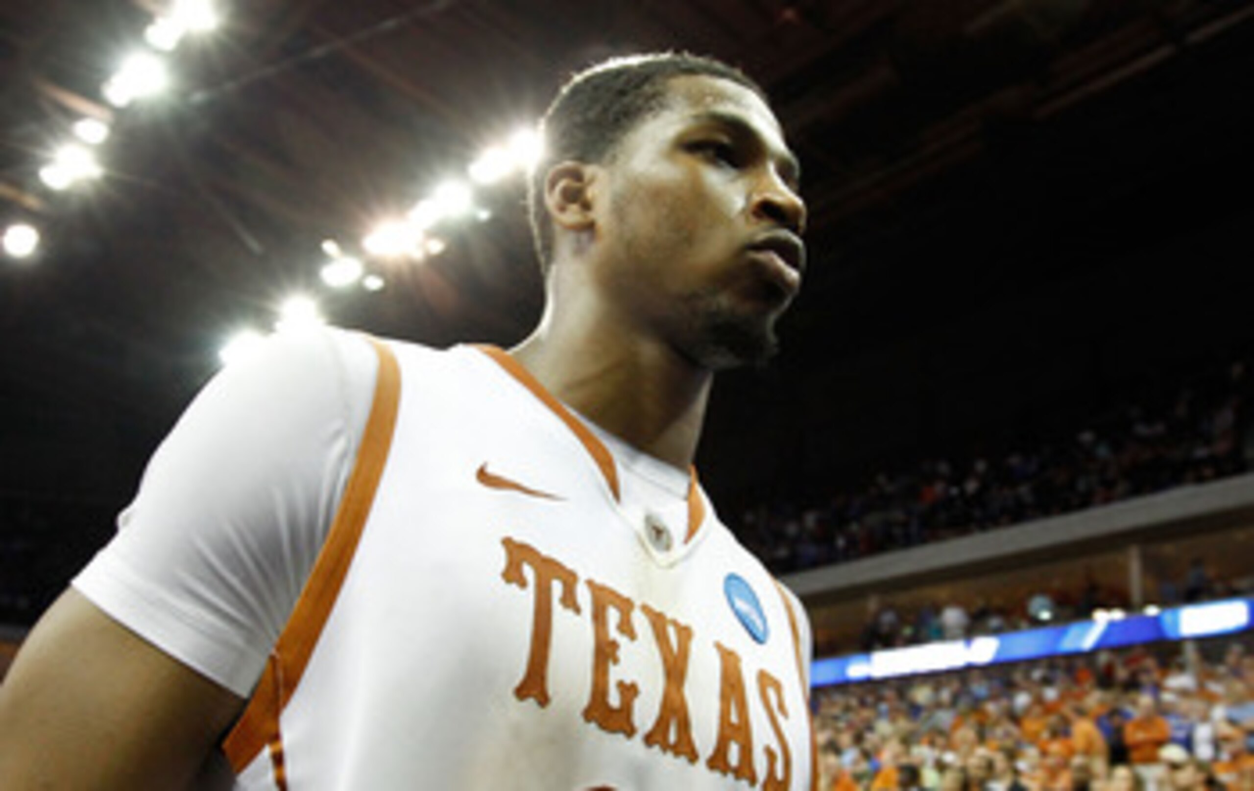 TULSA, OK - MARCH 20:  Tristan Thompson #13 of the Texas Longhorns walks off the court after their 70-69 loss to the Arizona Wildcats in the third round of the 2011 NCAA men's basketball tournament at BOK Center on March 20, 2011 in Tulsa, Oklahoma.  (Pho