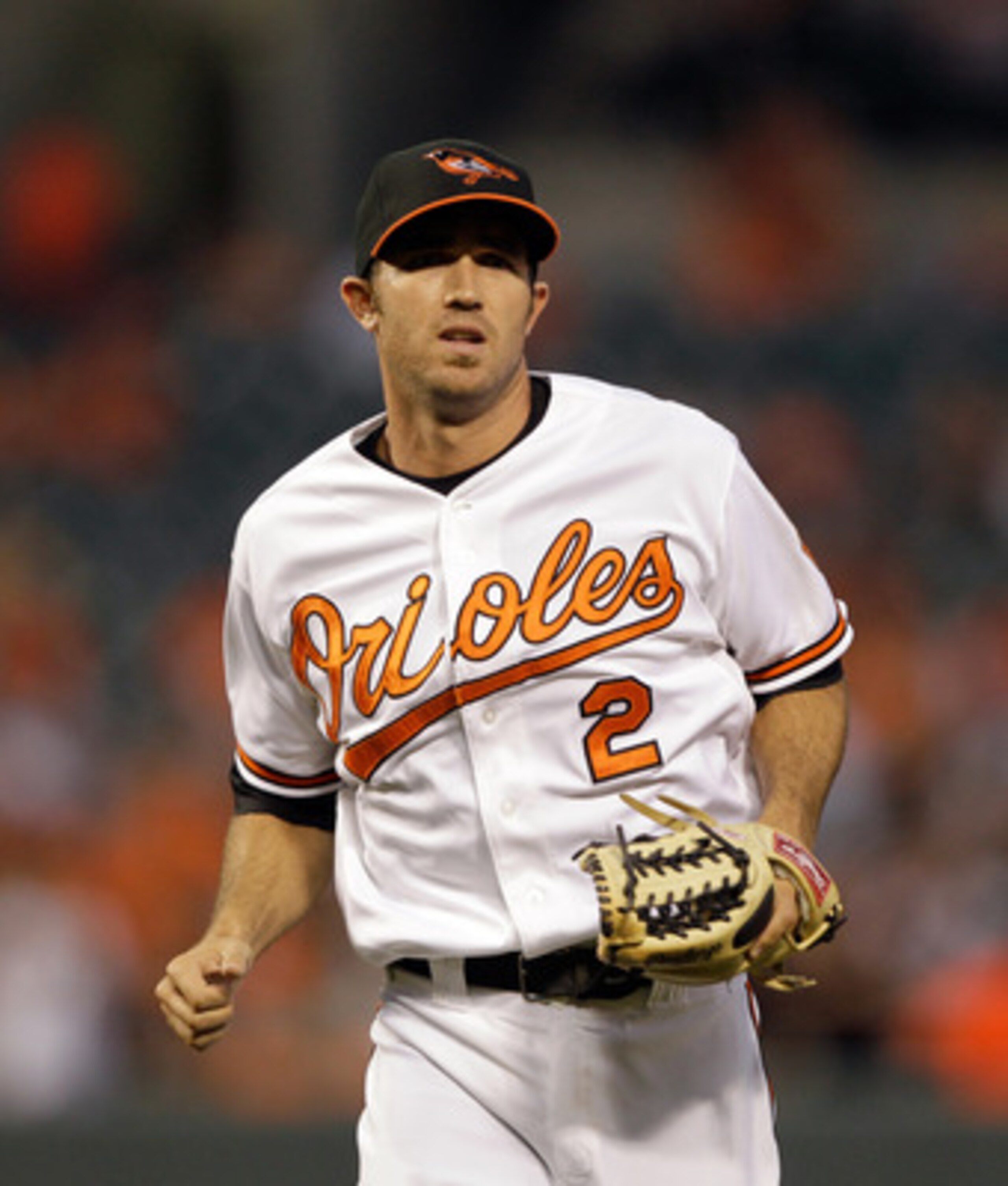 BALTIMORE, MD - MAY 12: J.J. Hardy #2 of the Baltimore Orioles in action against the Seattle Mariners at Oriole Park at Camden Yards on May 12, 2011 in Baltimore, Maryland.  (Photo by Rob Carr/Getty Images)