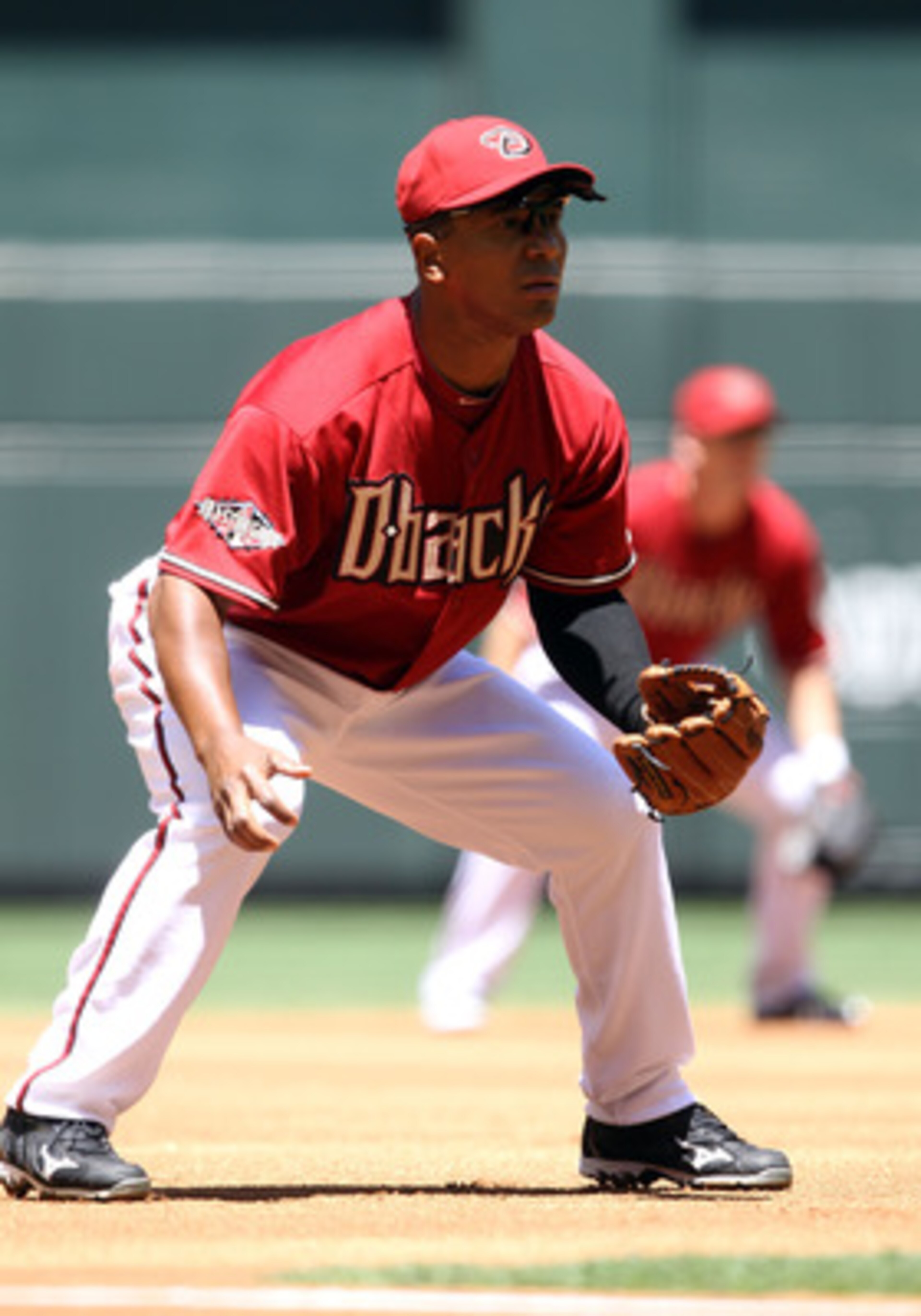 PHOENIX, AZ - APRIL 27:  Infielder Melvin Mora #4 of the Arizona Diamondbacks in action during the Major League Baseball game against the Philadelphia Phillies at Chase Field on April 27, 2011 in Phoenix, Arizona.  The Phillies defeated the Diamondbacks 8