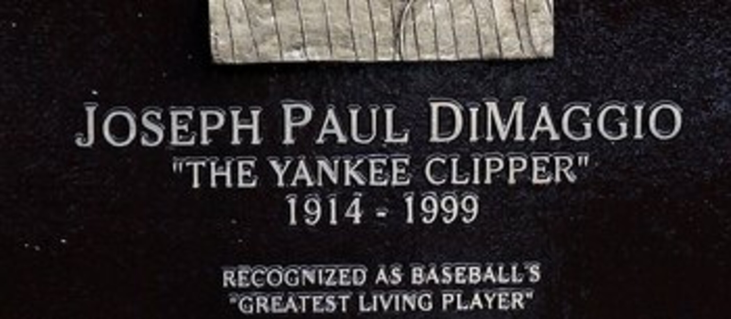 NEW YORK - MAY 02:  The plaque of Joe DiMaggio is seen in Monument Park at Yankee Stadium prior to the game between the New York Yankees and the Chicago White Sox on May 2, 2010 in the Bronx borough of New York City. The Yankees defeated the White Sox 12-