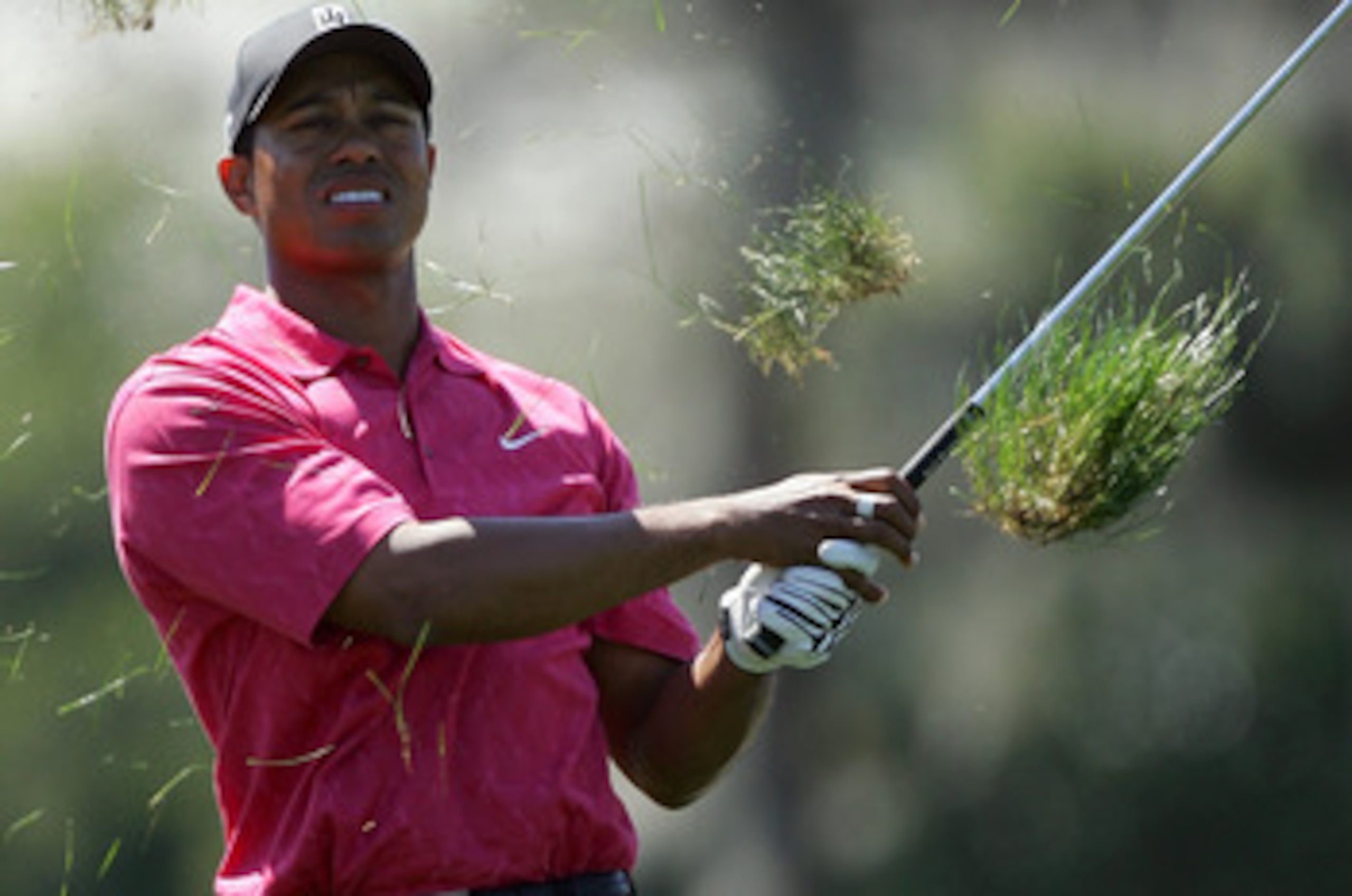 ORLANDO, FL - MARCH 18: Tiger Woods of the USA hits his second shot at the par 4, 10th hole from the treacherous rough, during the final round of the Arnold Palmer Invitational presented by Mastercard, on the Championship Course at the Bay Hill Club and ORLANDO, FL - MARCH 18: Tiger Woods of the USA hits his second shot at the par 4, 10th hole from the treacherous rough, during the final round of the Arnold Palmer Invitational presented by Mastercard, on the Championship Course at the Bay Hill Club and