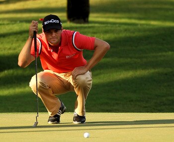 PONTE VEDRA BEACH, FL - MAY 14: Martin Kaymer of Germany lines up a putt on the sixth green during the third round of THE PLAYERS Championship held at THE PLAYERS Stadium course at TPC Sawgrass on May 14, 2011 in Ponte Vedra Beach, Florida. (Photo by Mi PONTE VEDRA BEACH, FL - MAY 14: Martin Kaymer of Germany lines up a putt on the sixth green during the third round of THE PLAYERS Championship held at THE PLAYERS Stadium course at TPC Sawgrass on May 14, 2011 in Ponte Vedra Beach, Florida. (Photo by Mi