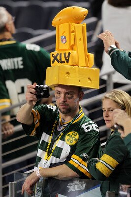 ARLINGTON, TX - FEBRUARY 06:  Green Bay Packers fans celebrate after winning Super Bowl XLV 31-25 against the Pittsburgh Steelers at Cowboys Stadium on February 6, 2011 in Arlington, Texas.  (Photo by Mike Ehrmann/Getty Images)