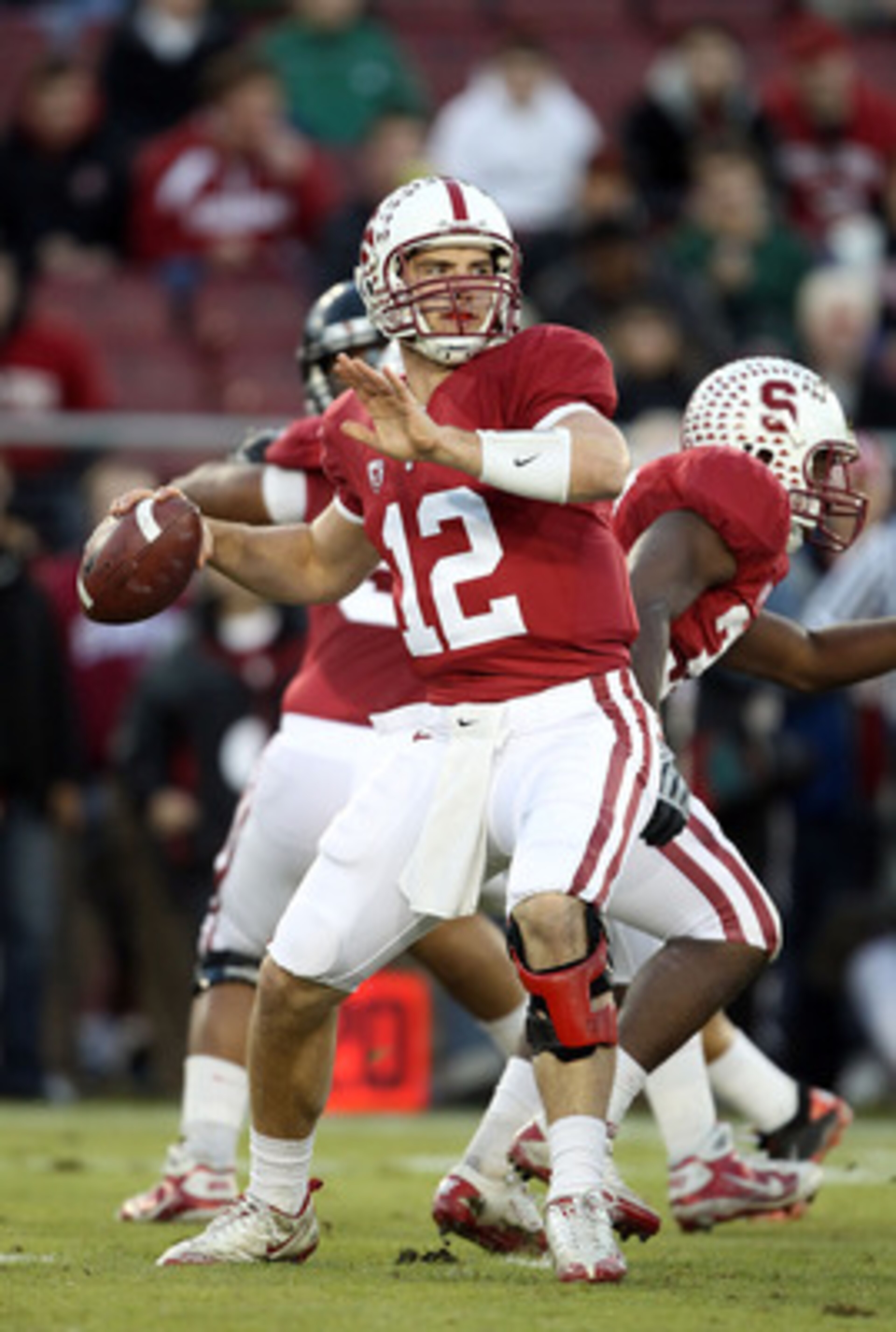PALO ALTO, CA - NOVEMBER 27: Andrew Luck #12 of the Stanford Cardinal in action against the Oregon State Beavers at Stanford Stadium on November 27, 2010 in Palo Alto, California. (Photo by Ezra Shaw/Getty Images) PALO ALTO, CA - NOVEMBER 27: Andrew Luck #12 of the Stanford Cardinal in action against the Oregon State Beavers at Stanford Stadium on November 27, 2010 in Palo Alto, California. (Photo by Ezra Shaw/Getty Images)