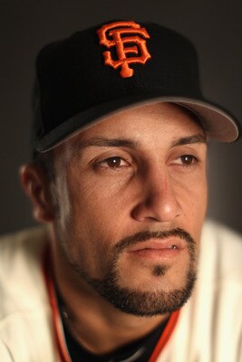 SCOTTSDALE, AZ - FEBRUARY 23:  Andres Torres #56 of the San Francisco Giants poses for a portrait during media photo day at Scottsdale Stadium on February 23, 2011 in Scottsdale, Arizona.  (Photo by Ezra Shaw/Getty Images)