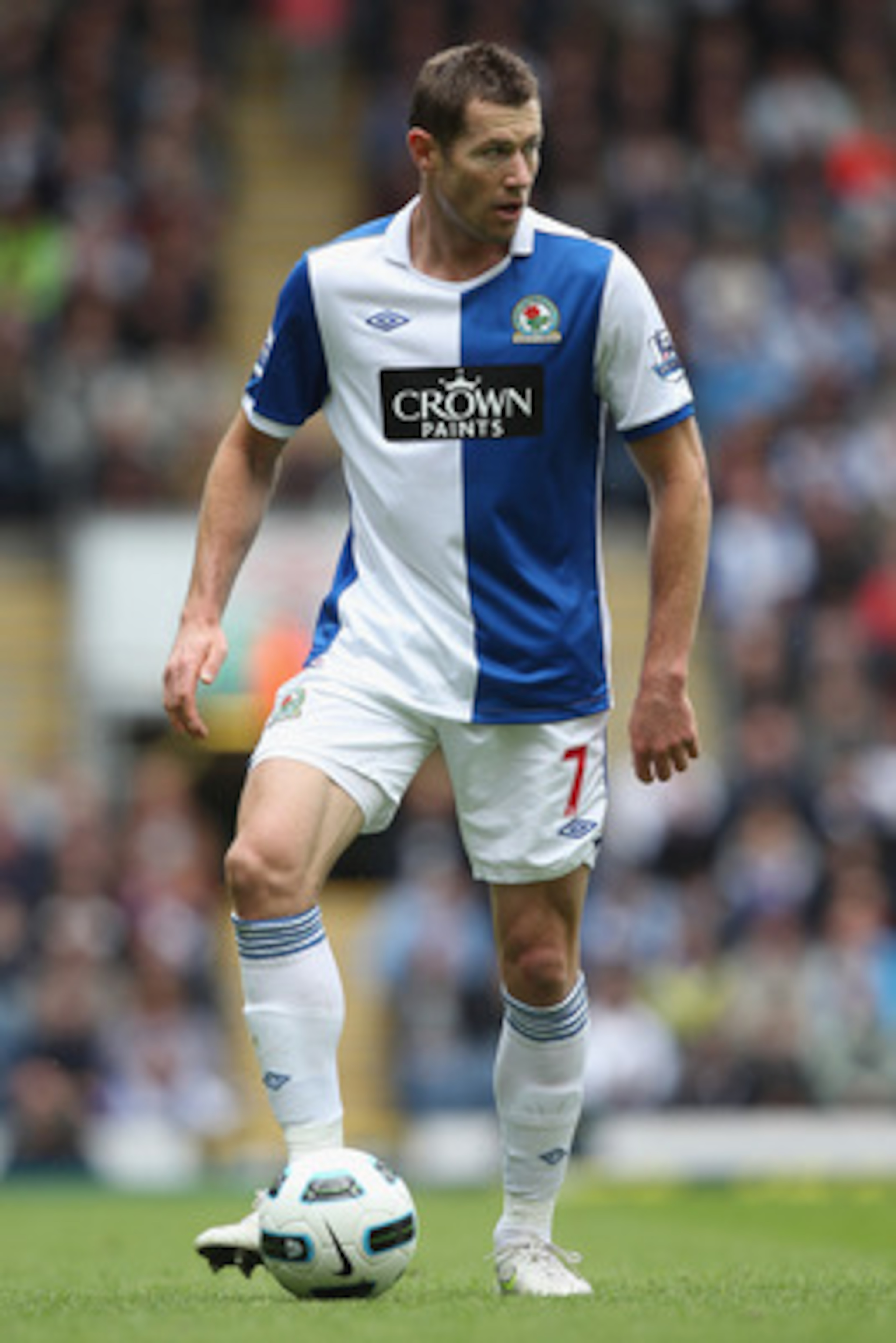 BLACKBURN, ENGLAND - MAY 14:  Brett Emerton of Blackburn Rovers during the Barclays Premier League match between Blackburn Rovers and Manchester United at Ewood Park on May 14, 2011 in Blackburn, England.  (Photo by Michael Steele/Getty Images)
