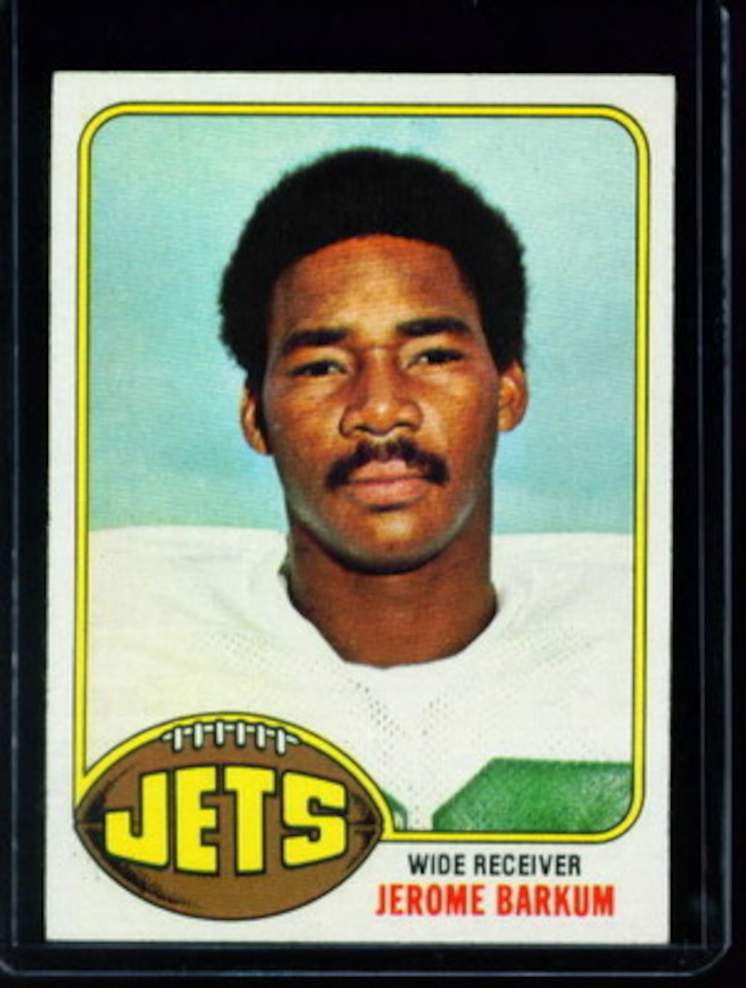 Jets receiver Jerome Barkum who caught the game winning pass.