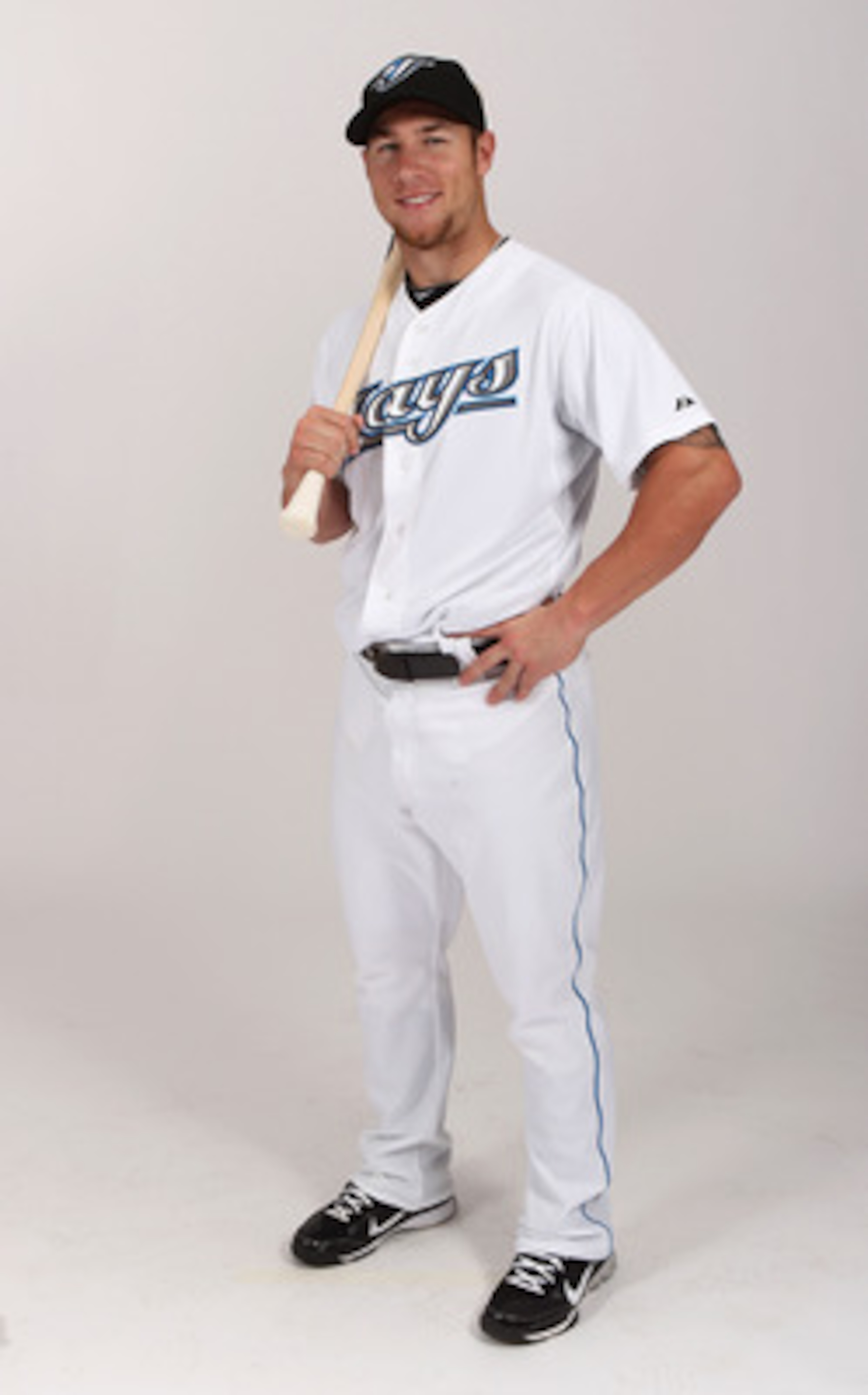 DUNEDIN, FL - FEBRUARY 20:  Brett Lawrie #13 of the Toronto Blue Jays poses during photo day at Florida Auto Exchange Stadium on February 20, 2011 in Dunedin, Florida.  (Photo by Nick Laham/Getty Images)
