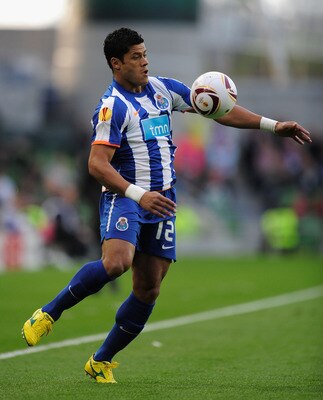 DUBLIN, IRELAND - MAY 18:  Hulk of FC Porto on the ball during the UEFA Europa League Final between FC Porto and SC Braga at Dublin Arena on May 18, 2011 in Dublin, Ireland.  (Photo by Jamie McDonald/Getty Images)