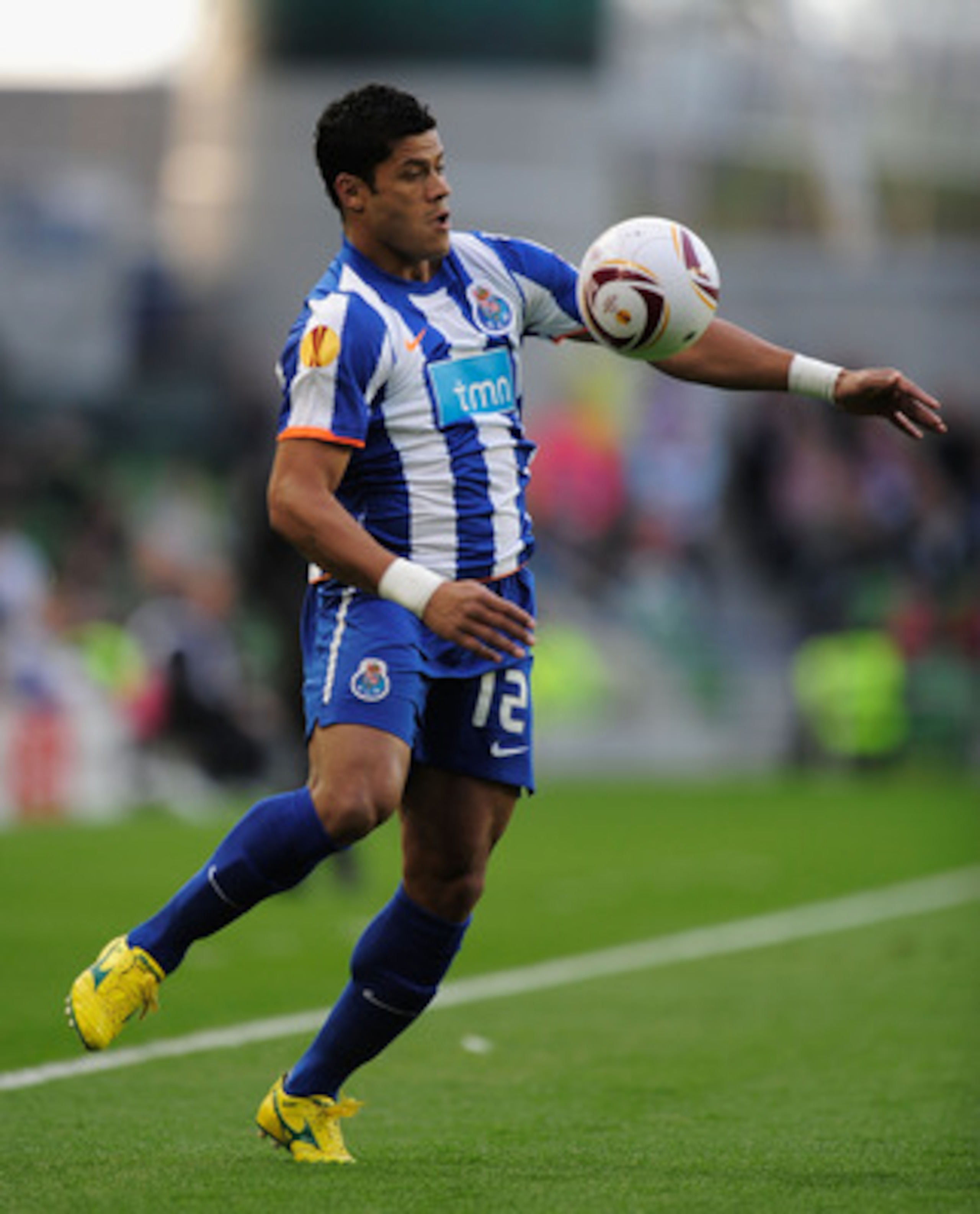 DUBLIN, IRELAND - MAY 18:  Hulk of FC Porto on the ball during the UEFA Europa League Final between FC Porto and SC Braga at Dublin Arena on May 18, 2011 in Dublin, Ireland.  (Photo by Jamie McDonald/Getty Images)