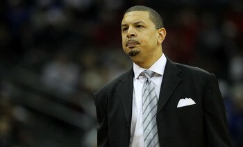KANSAS CITY, MO - MARCH 09:  Head coach Jeff Capel of the Oklahoma Sooners looks on during their game against the Baylor Bears in the first round of the 2011 Phillips 66 Big 12 Men's Basketball Tournament at Sprint Center on March 9, 2011 in Kansas City,