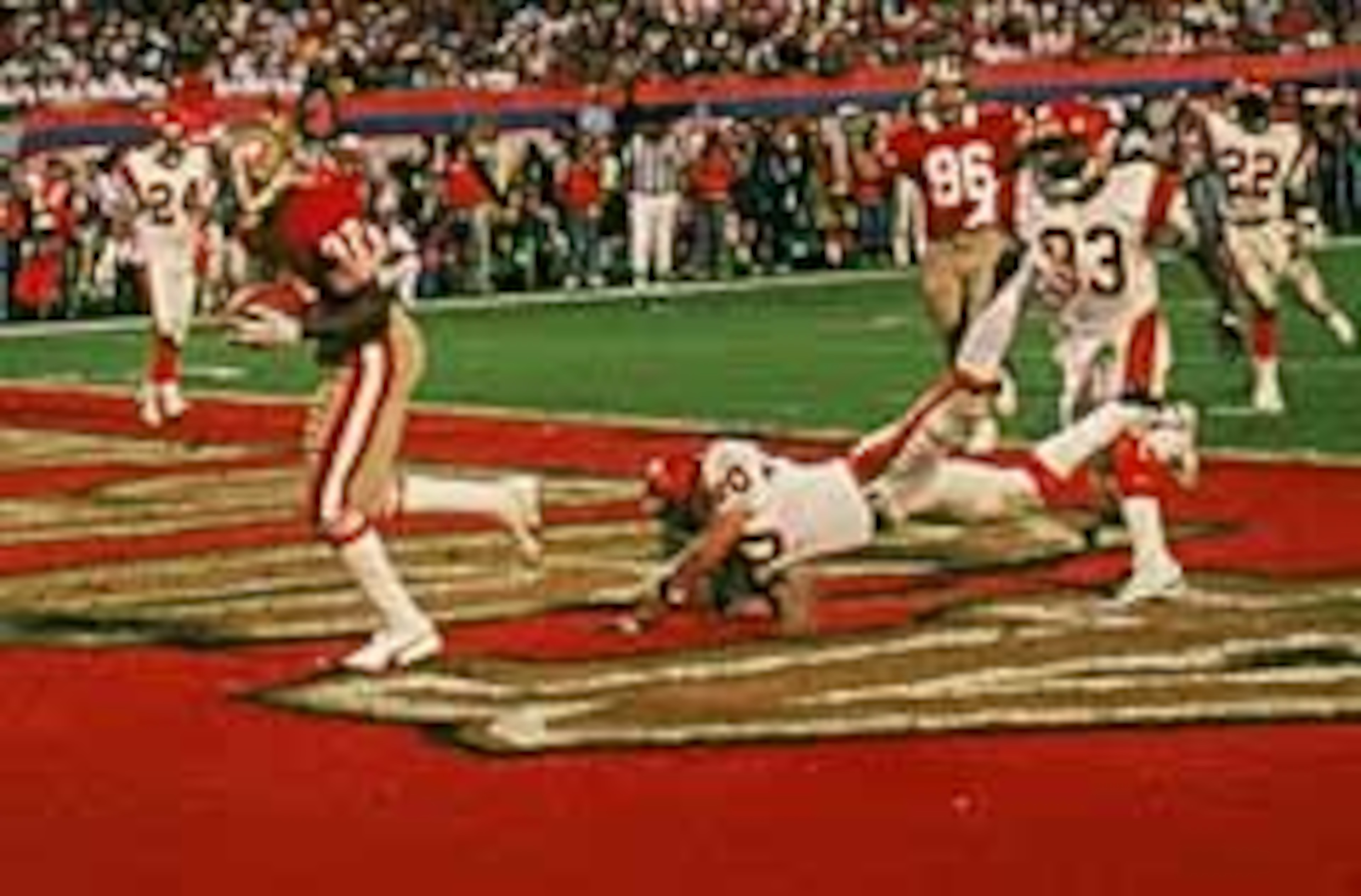 John Taylor Scores The Touchdown To Win Super Bowl XXIII
