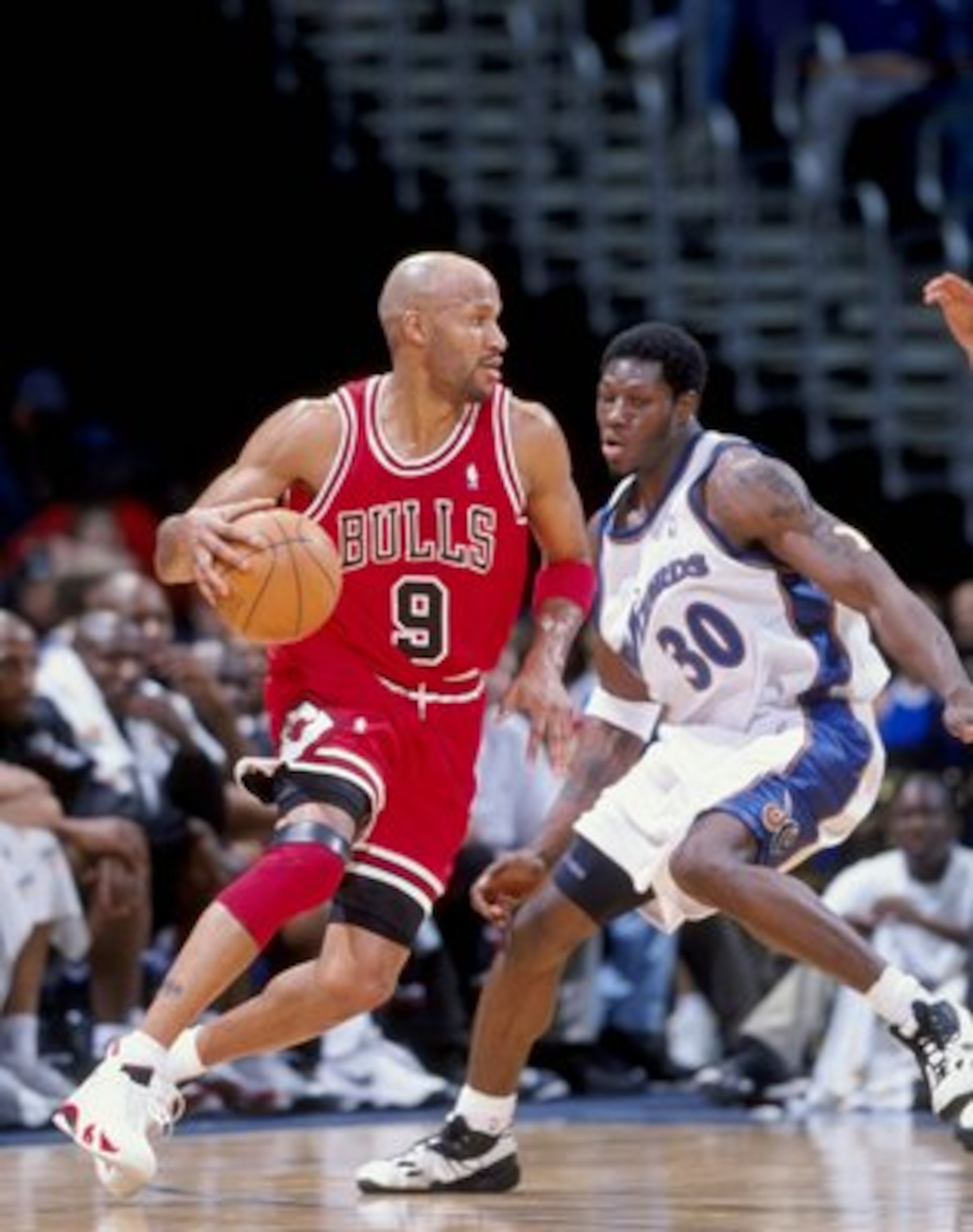19 Feb 1999: Ron Harper #9 of the Chicago Bulls in action during the game against the Washington Wizards at the MCI Center in Washington, D.C. The Wizards defeated the Bull 93-91. Mandatory Credit: Doug Pensinger /Allsport 19 Feb 1999: Ron Harper #9 of the Chicago Bulls in action during the game against the Washington Wizards at the MCI Center in Washington, D.C. The Wizards defeated the Bull 93-91. Mandatory Credit: Doug Pensinger /Allsport