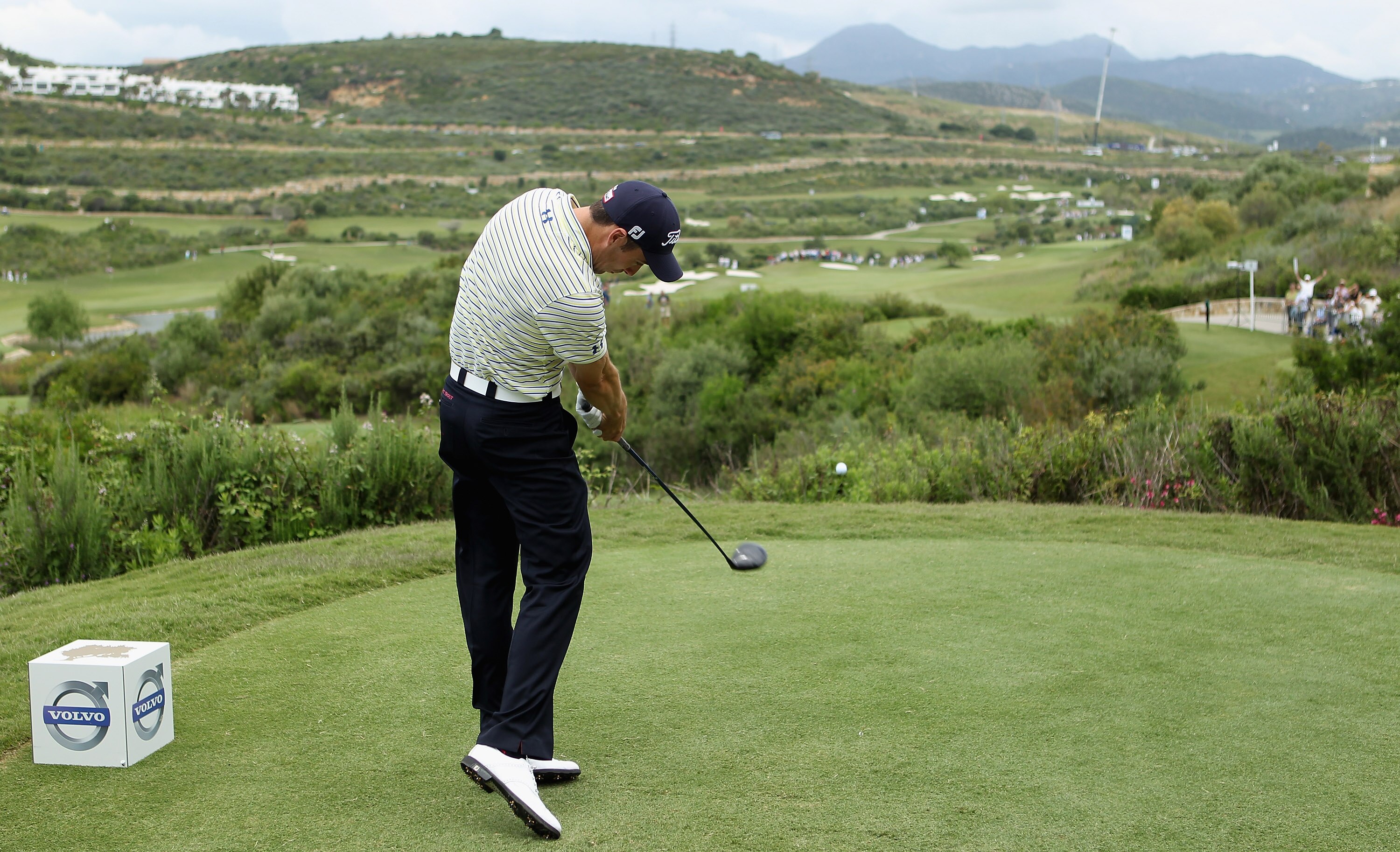 CASARES, SPAIN - MAY 20:  Ross Fisher of England tees off on the first hole during the group stages of the Volvo World Match Play Championships at Finca Cortesin on May 20, 2011 in Casares, Spain.  (Photo by Warren Little/Getty Images)