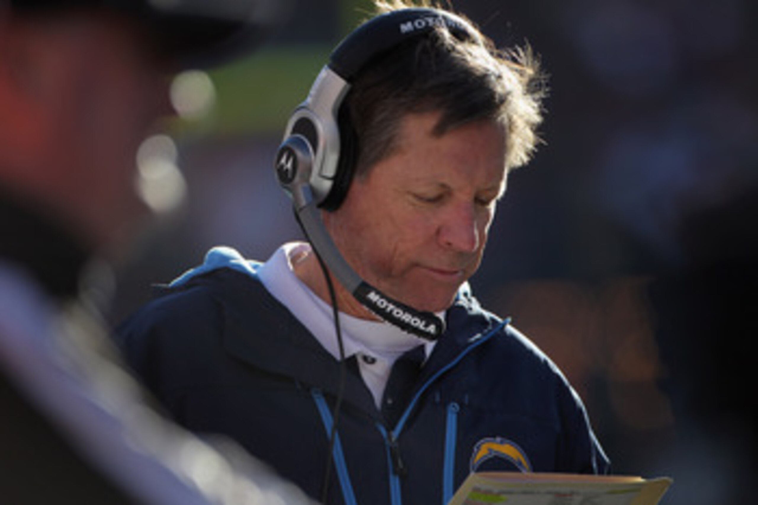 DENVER - JANUARY 02:  Head coach Norv Turner of the San Diego Chargers leads his team against the Denver Broncos at INVESCO Field at Mile High on January 2, 2011 in Denver, Colorado. The Chargers defeated the Broncos 33-28.  (Photo by Doug Pensinger/Getty