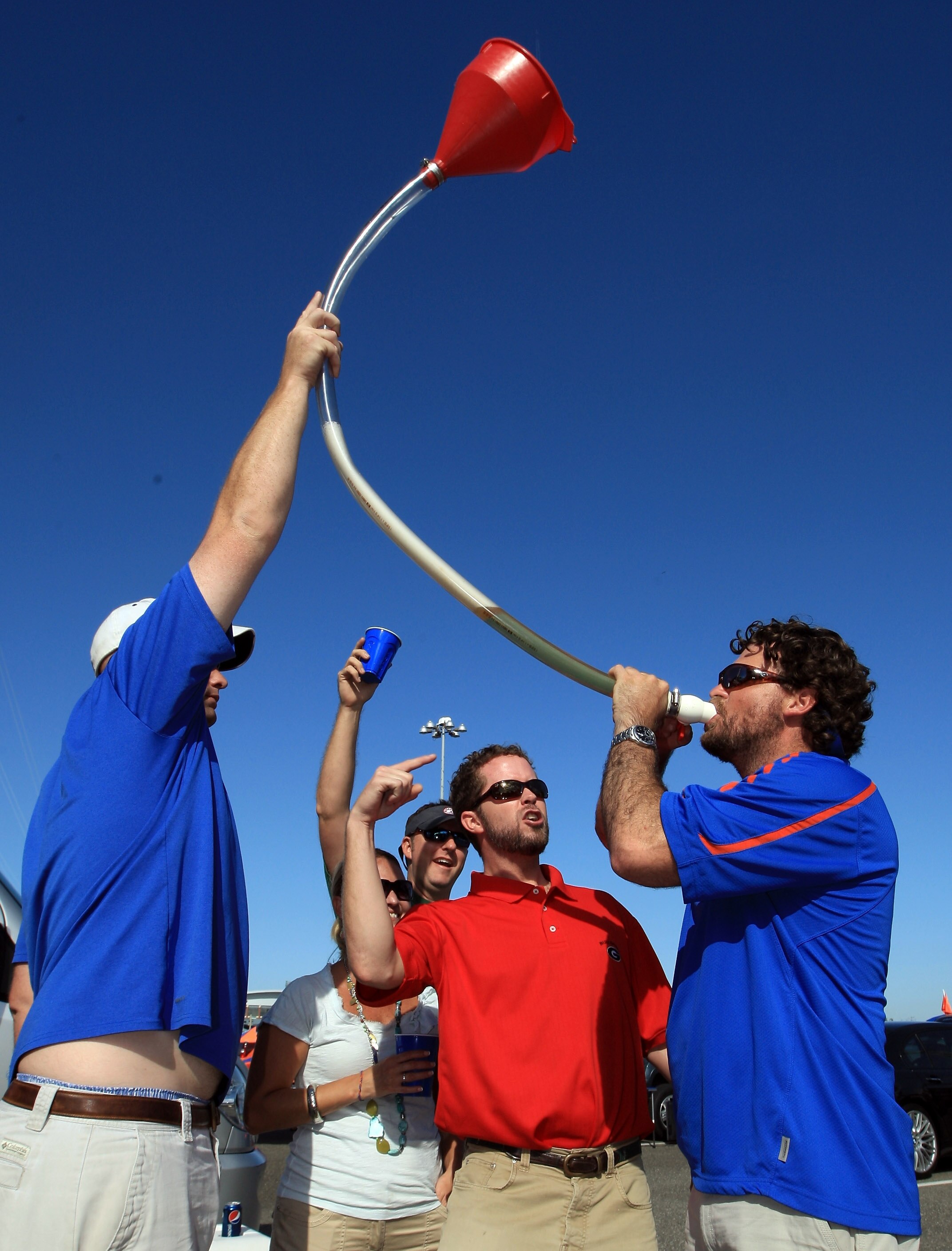 JACKSONVILLE, FL - OCTOBER 30:  Fans tailgate at EverBank field prior to the game between the Georgia Bulldogs and the Florida Gators on October 30, 2010 in Jacksonville, Florida.  (Photo by Sam Greenwood/Getty Images)