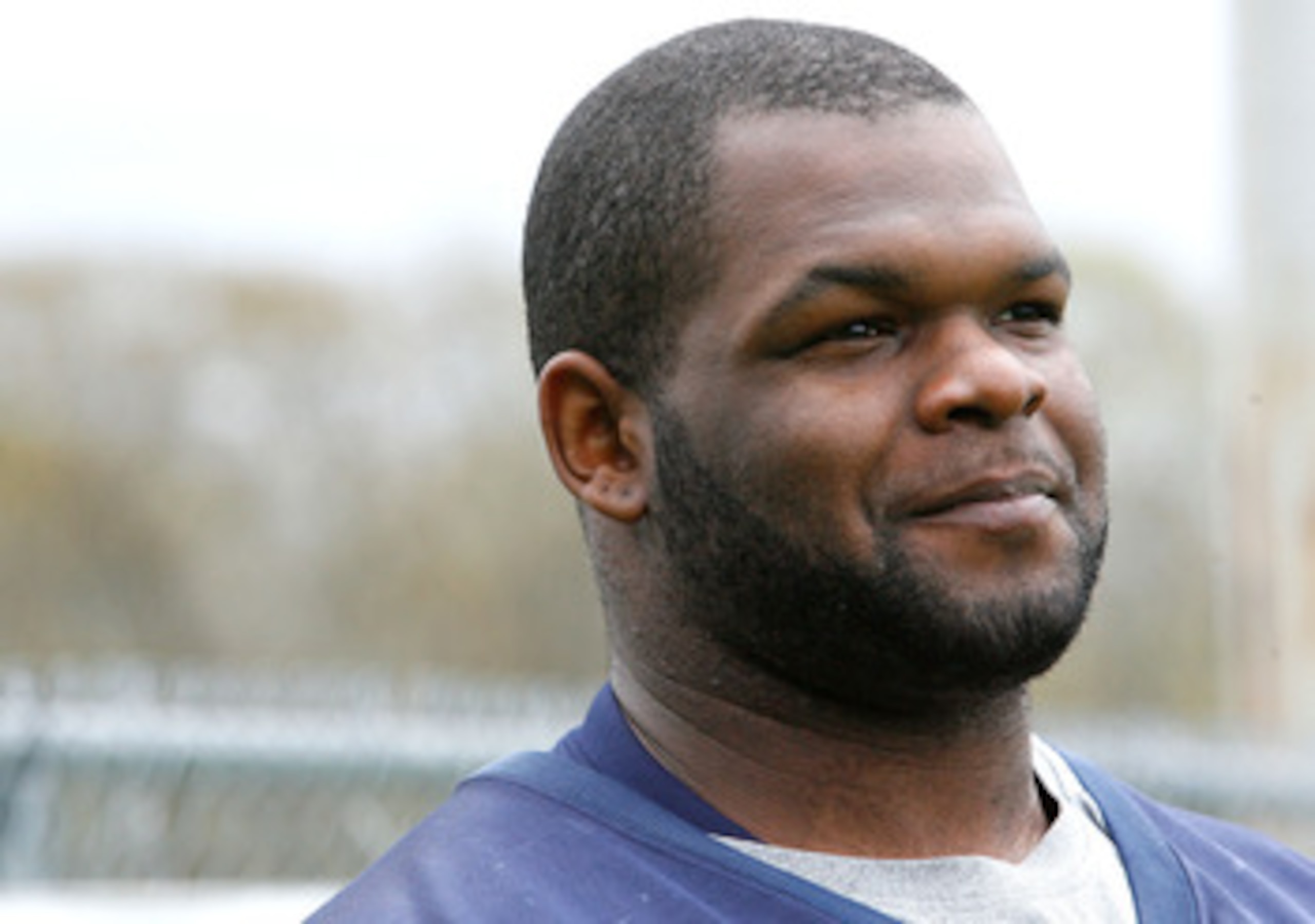 FOXBOROUGH - MAY 2: Ron Brace #60 answers questions after the New England Patriots Minicamp at Gillette Stadium May 2, 2009 in Foxborough, Massachusetts. (Photo by Jim Rogash/Getty Images)