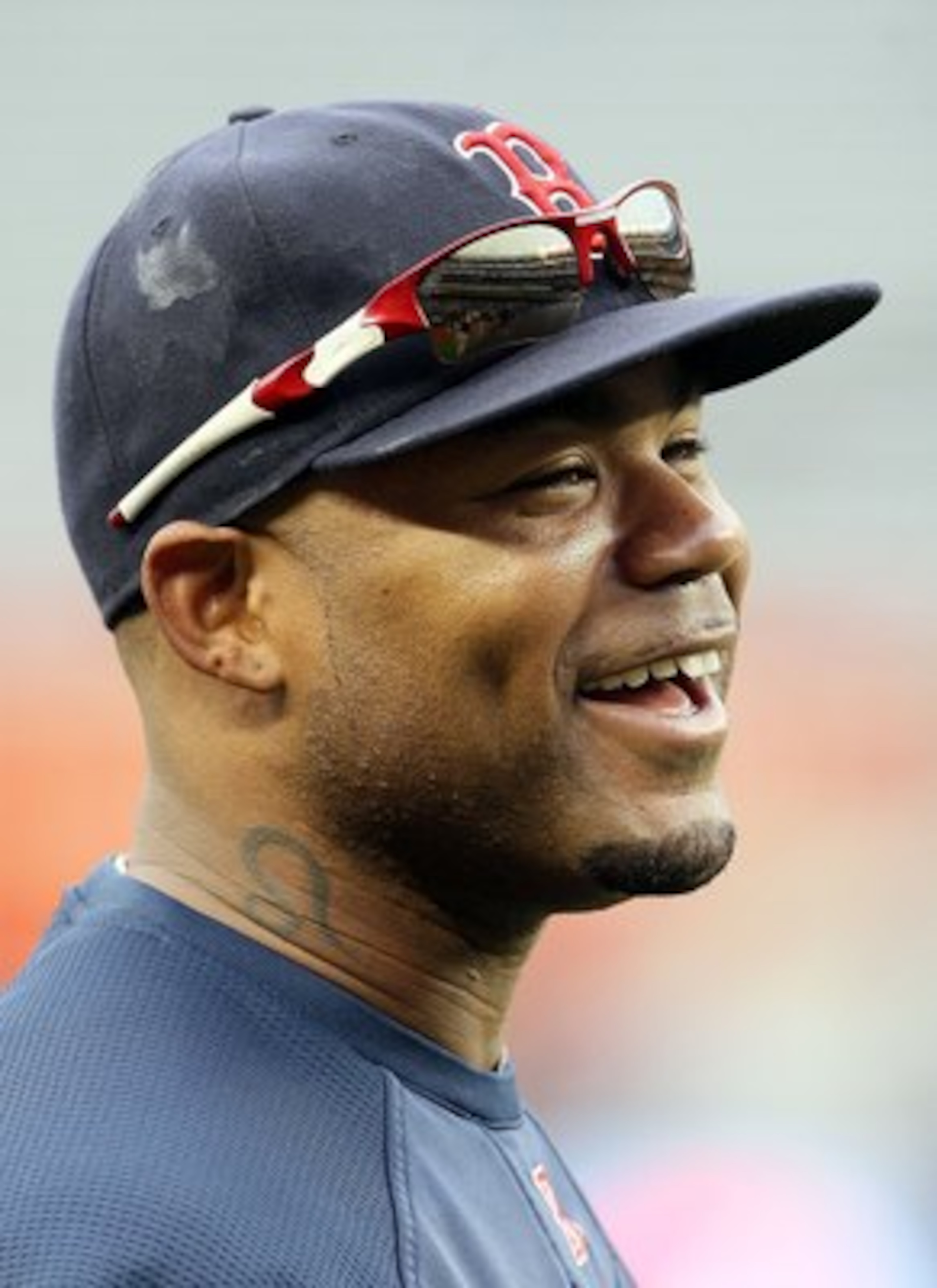 NEW YORK, NY - MAY 14:  Carl Crawford #13 of the Boston Red Sox looks on before playing the New York Yankees on May 14, 2011 at Yankee Stadium in the Bronx borough of New York City.  (Photo by Jim McIsaac/Getty Images)