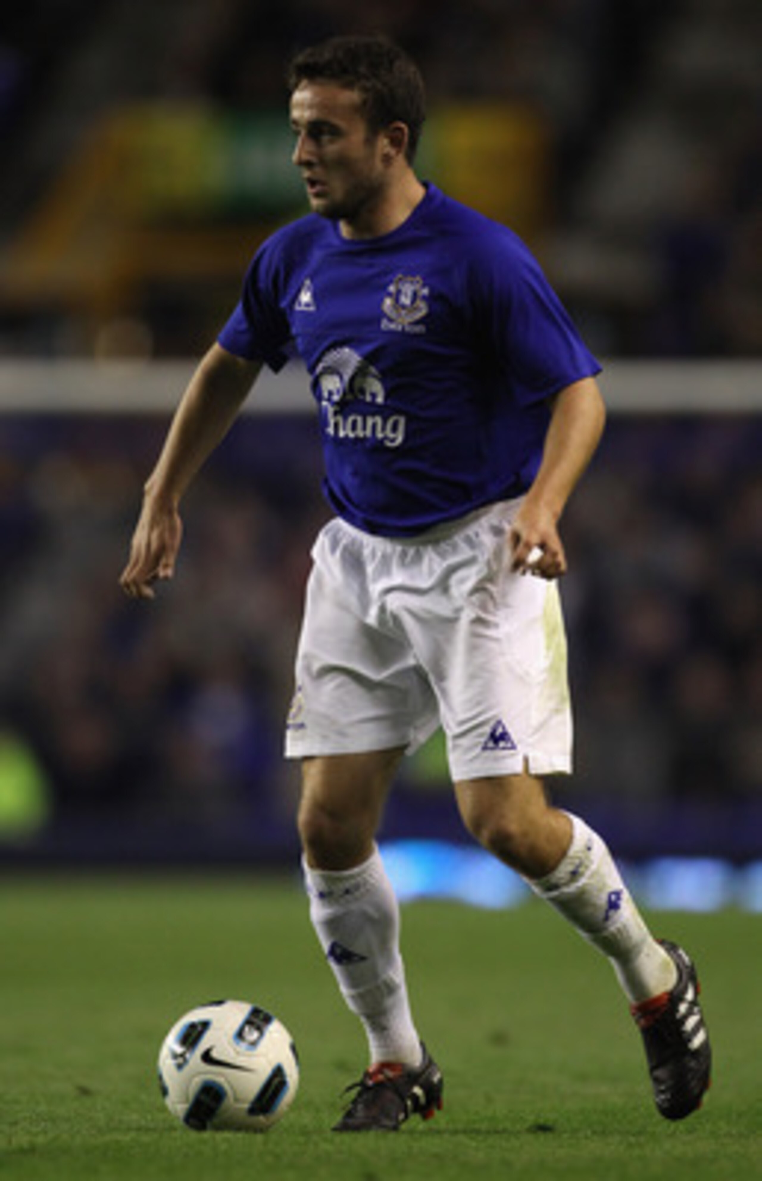 LIVERPOOL, ENGLAND - AUGUST 04:  Jose Baxter of Everton during the pre-season friendly match between Everton and Everton Chile at Goodison Park on August 4, 2010 in Liverpool, England.  (Photo by Alex Livesey/Getty Images)