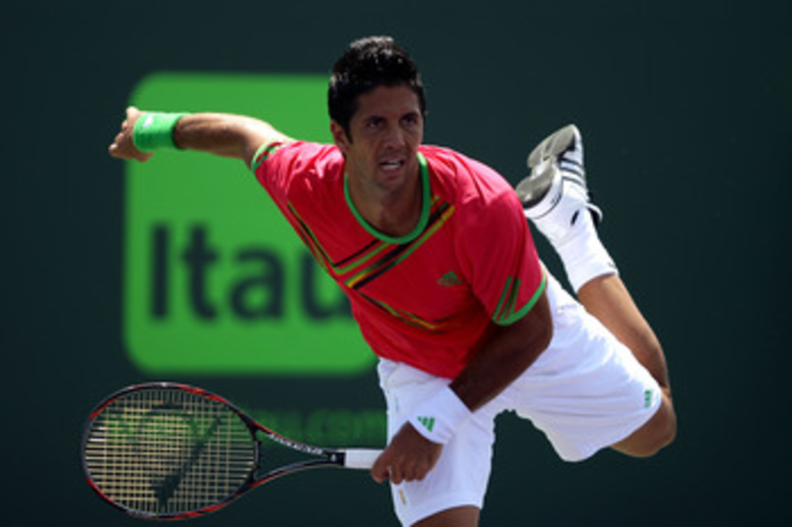KEY BISCAYNE, FL - MARCH 25: Fernando Verdasco of Spain serves against Pablo Andujar of Spain during the Sony Ericsson Open at Crandon Park Tennis Center on March 25, 2011 in Key Biscayne, Florida. (Photo by Clive Brunskill/Getty Images) KEY BISCAYNE, FL - MARCH 25: Fernando Verdasco of Spain serves against Pablo Andujar of Spain during the Sony Ericsson Open at Crandon Park Tennis Center on March 25, 2011 in Key Biscayne, Florida. (Photo by Clive Brunskill/Getty Images)