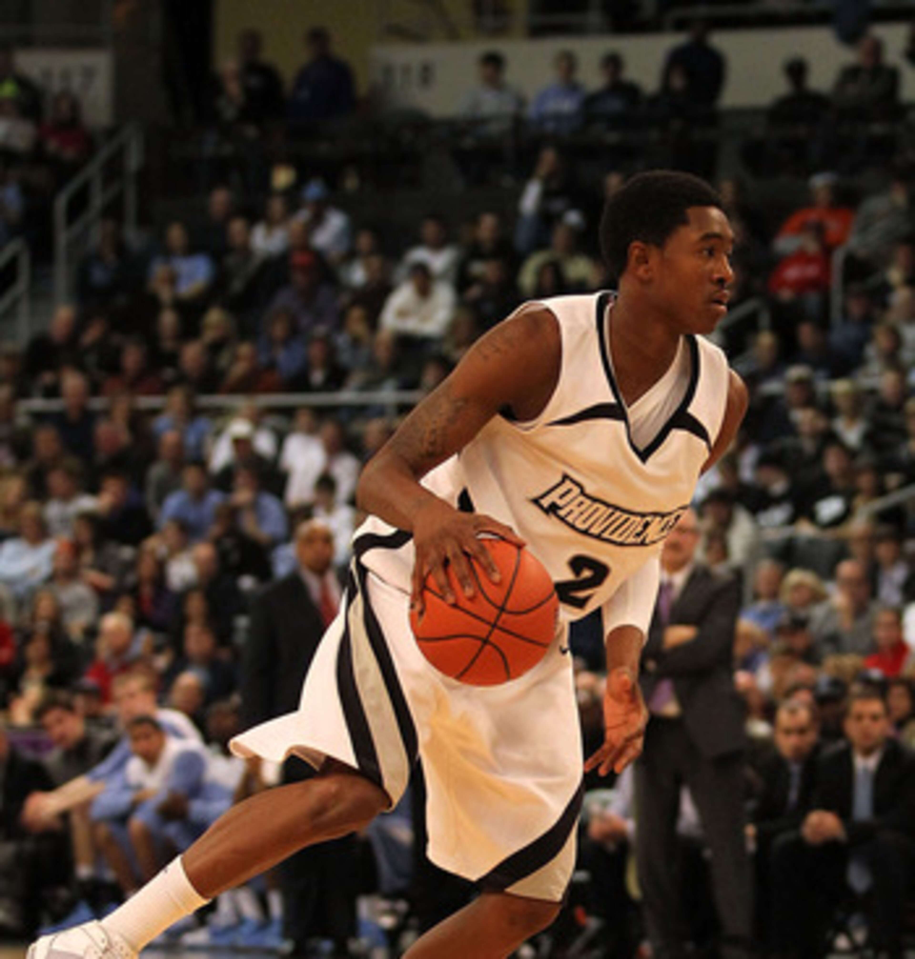 PROVIDENCE, RI - DECEMBER 04: Marshon Brooks #2 of the Providence Friars runs the offense against the Rhode Island Rams at the Dunkin' Donuts Center on December 4, 2010 in Providence, Rhode Island. (Photo by Chris Chambers/Getty Images) PROVIDENCE, RI - DECEMBER 04: Marshon Brooks #2 of the Providence Friars runs the offense against the Rhode Island Rams at the Dunkin' Donuts Center on December 4, 2010 in Providence, Rhode Island. (Photo by Chris Chambers/Getty Images)