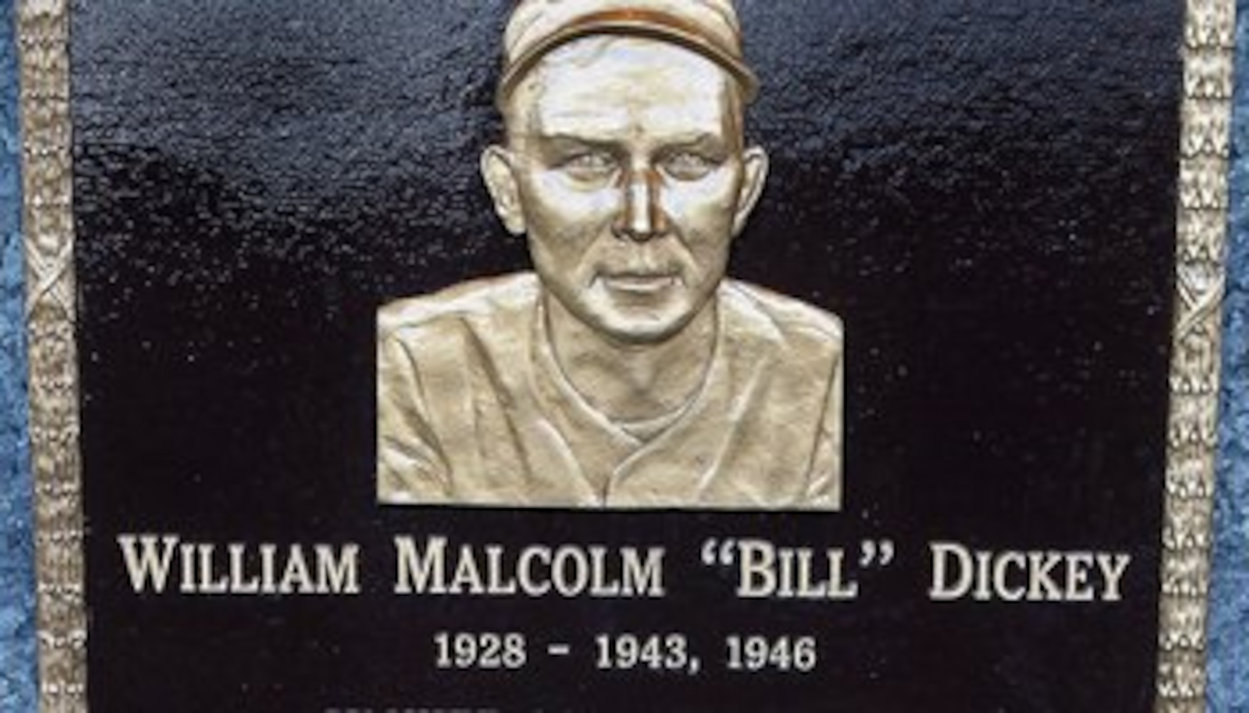 NEW YORK - MAY 02:  The plaque of Bill Dickey is seen in Monument Park at Yankee Stadium prior to the game between the New York Yankees and the Chicago White Sox on May 2, 2010 in the Bronx borough of New York City. The Yankees defeated the White Sox 12-3