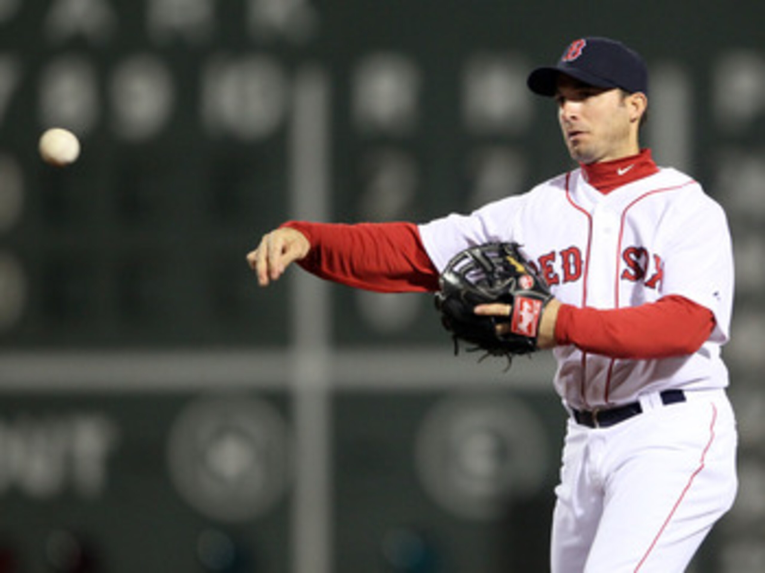 BOSTON, MA - APRIL 30: Marco Scutaro #10 of the Boston Red Sox sends the ball to first for the out against the Seattle Mariners on April 30, 2011 at Fenway Park in Boston, Massachusetts. (Photo by Elsa/Getty Images) BOSTON, MA - APRIL 30: Marco Scutaro #10 of the Boston Red Sox sends the ball to first for the out against the Seattle Mariners on April 30, 2011 at Fenway Park in Boston, Massachusetts. (Photo by Elsa/Getty Images)
